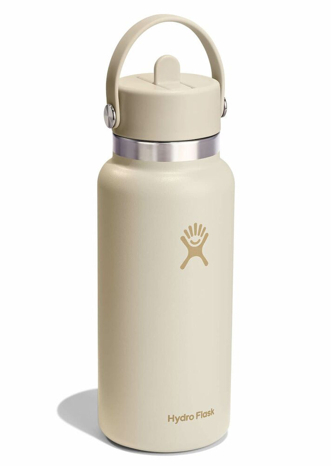 Hydro Flask Unisex 32 Oz Wide Mouth Bottle with Flex Straw Cap Coconut