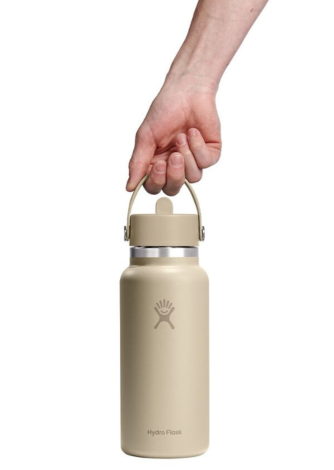 Hydro Flask Unisex 32 Oz Wide Mouth Bottle with Flex Straw Cap Oat