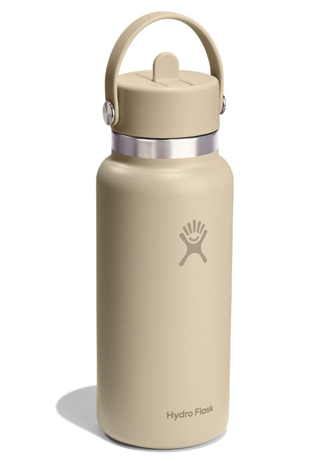 Hydro Flask Unisex 32 Oz Wide Mouth Bottle with Flex Straw Cap Oat