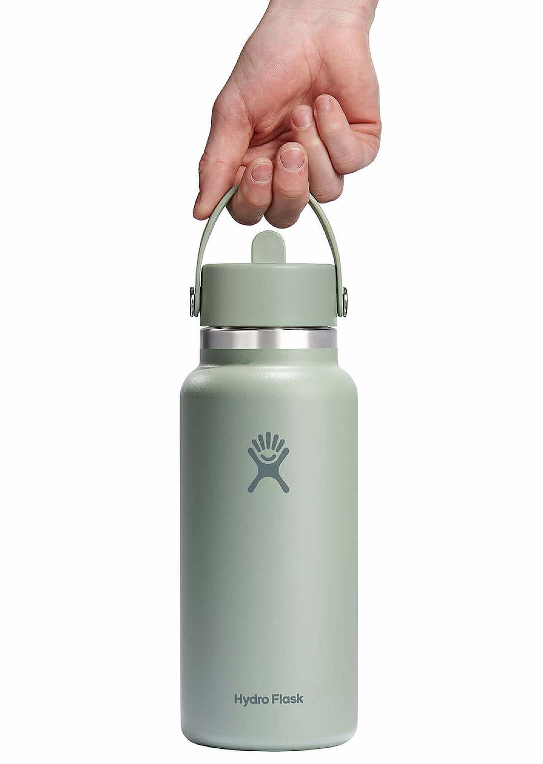Hydro Flask Unisex 32 Oz Wide Mouth Bottle with Flex Straw Cap Tonal Agave
