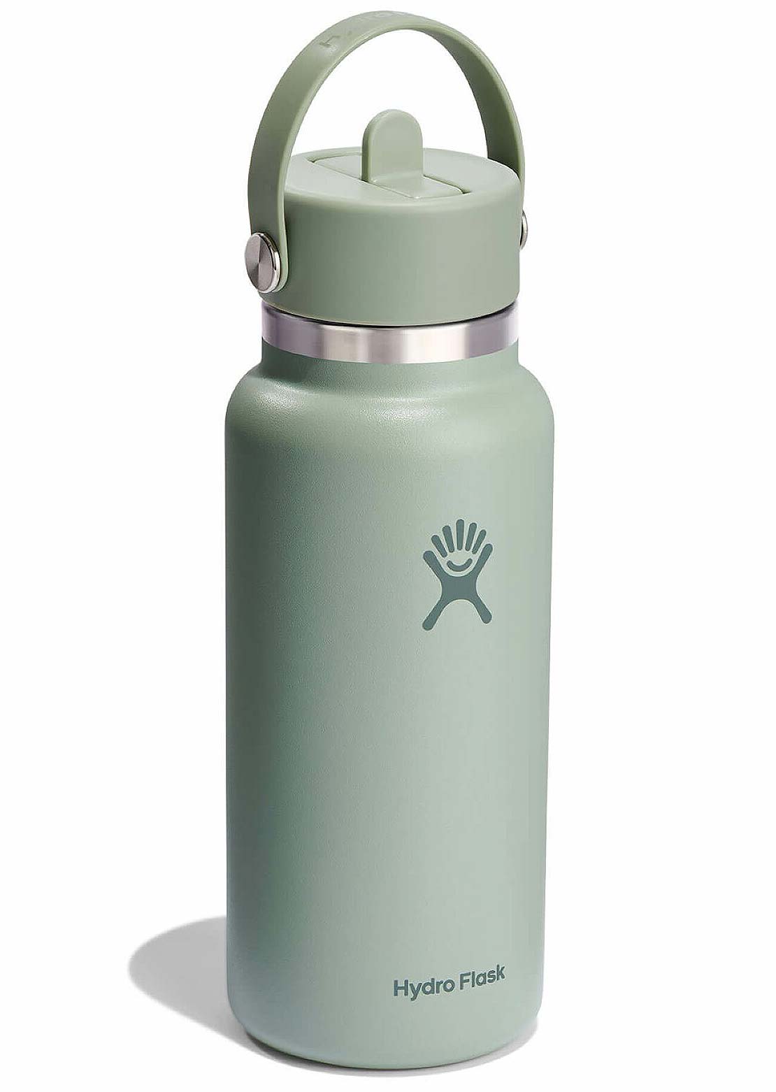 Hydro Flask Unisex 32 Oz Wide Mouth Bottle with Flex Straw Cap Tonal Agave