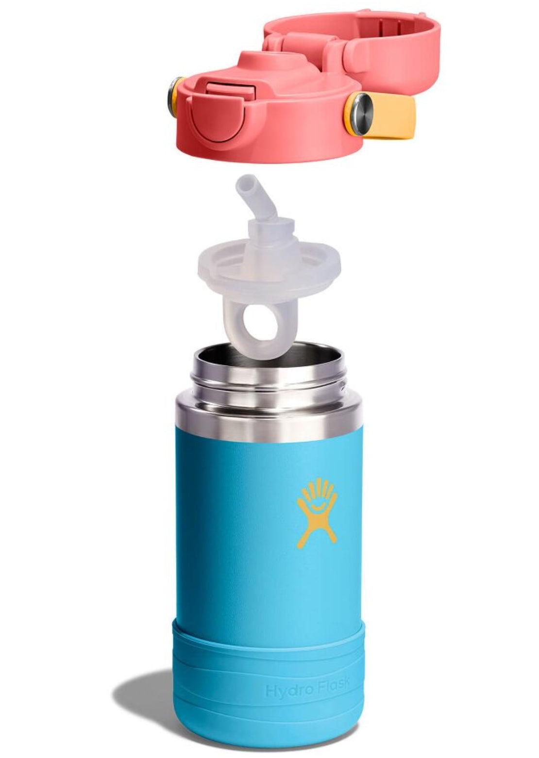 Hydro Flask Junior 12 Oz Wide Mouth Covered Cap and Boot Bluejay