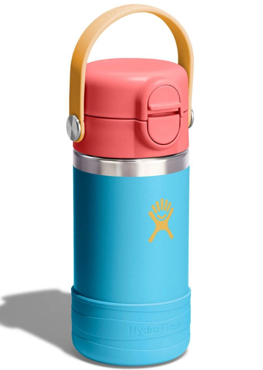Hydro Flask Junior 12 Oz Wide Mouth Covered Cap and Boot Bluejay