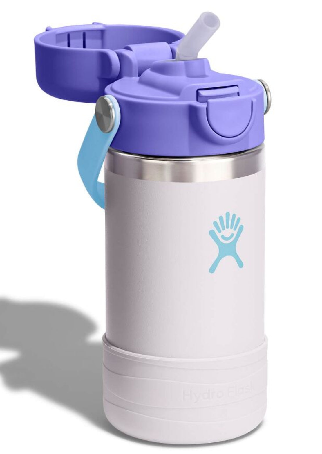 Hydro Flask Junior 12 Oz Wide Mouth Covered Cap and Boot Cloud Pink