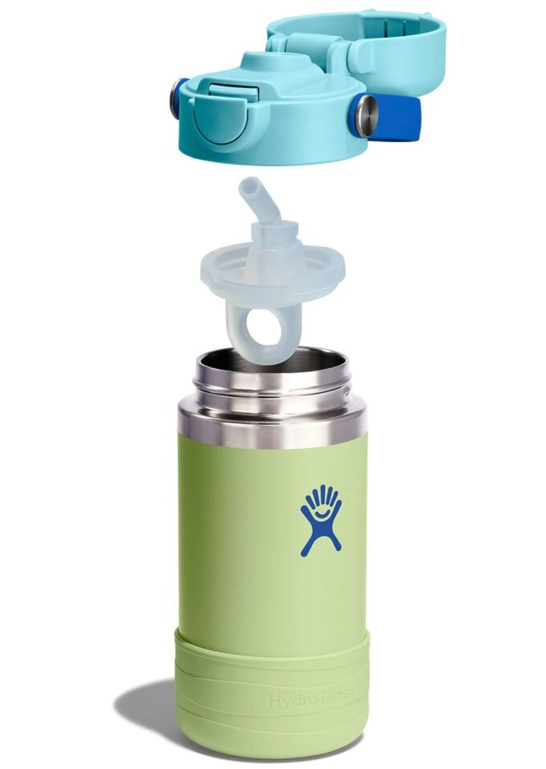 Hydro Flask Junior 12 Oz Wide Mouth Covered Cap and Boot Seedling Green
