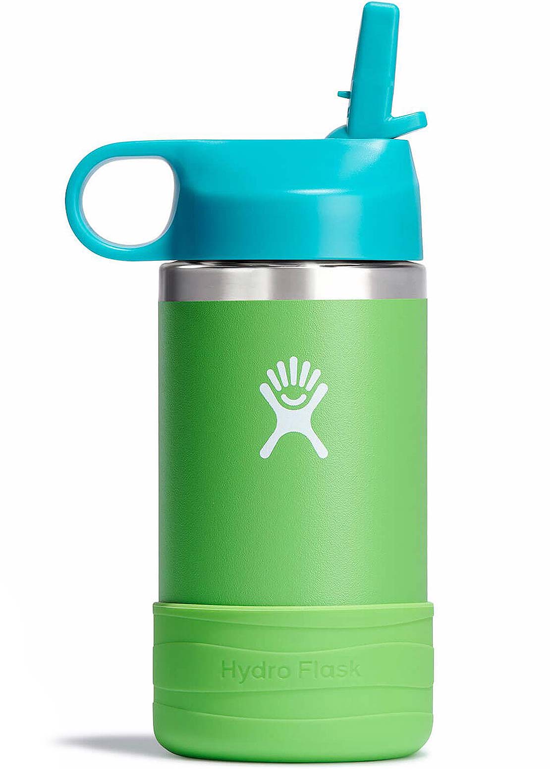 Hydro Flask Junior 12 Oz Wide Mouth Straw Bottle Grass