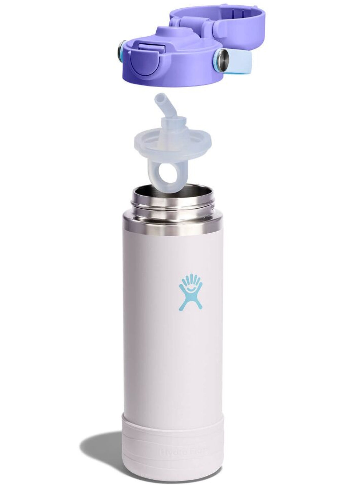 Hydro Flask Junior 18 Oz Wide Mouth Covered Cap and Boot Cloud Pink