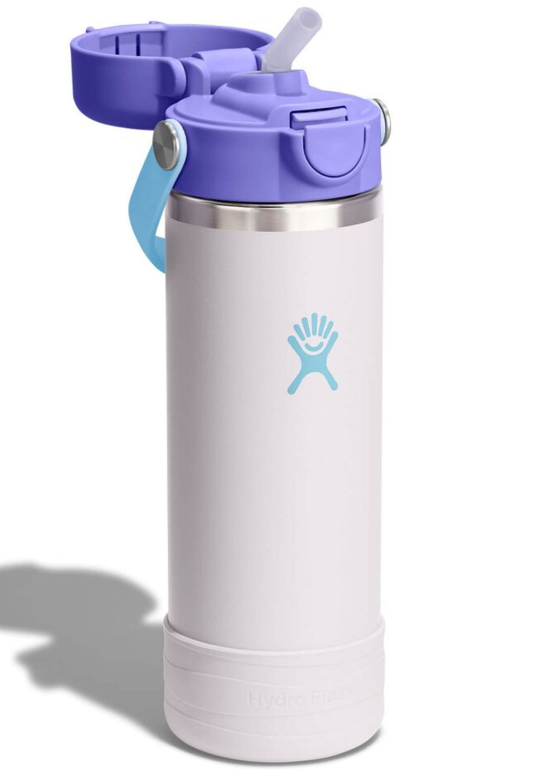 Hydro Flask Junior 18 Oz Wide Mouth Covered Cap and Boot Cloud Pink