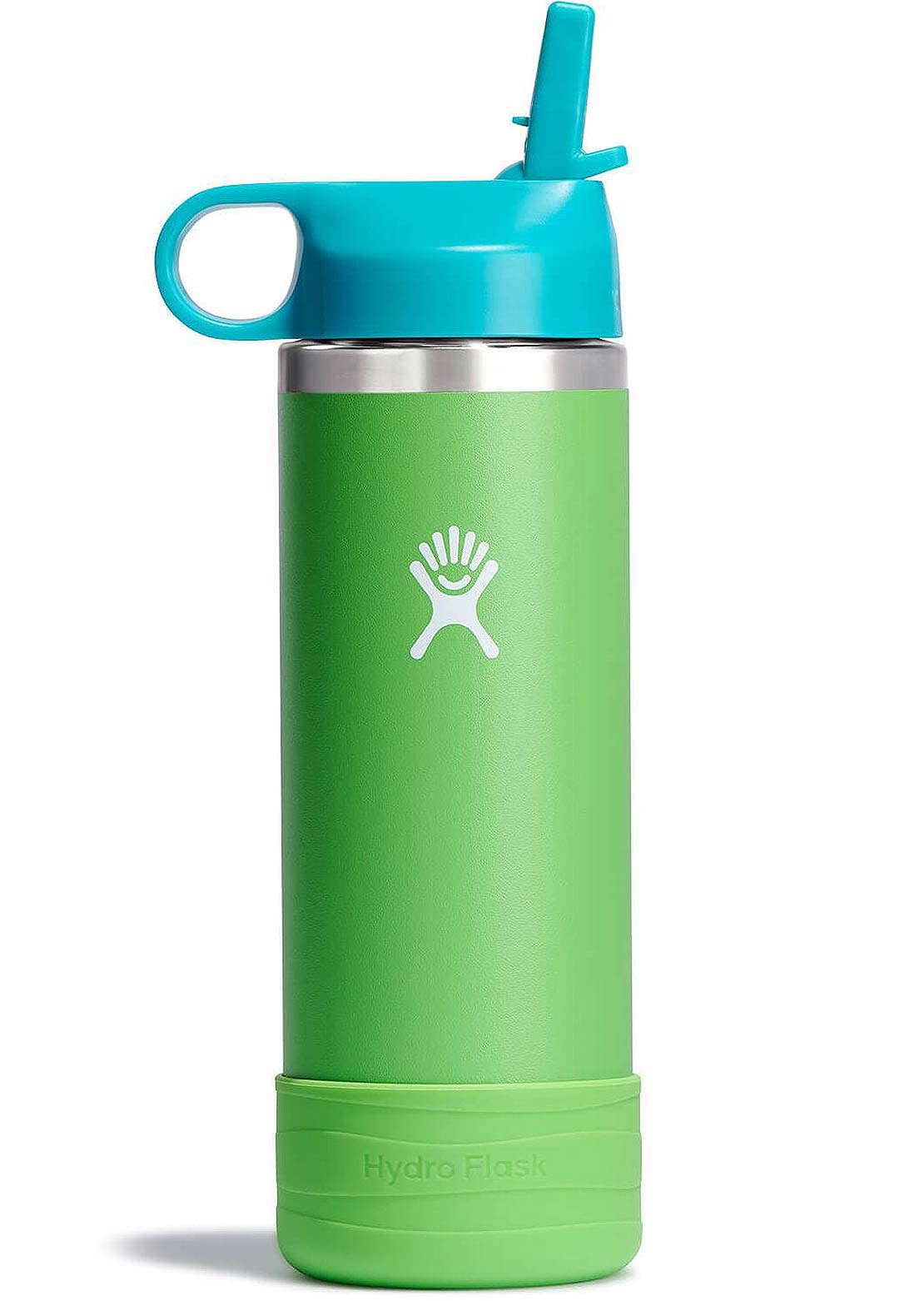 Hydro Flask Junior 18 Oz Wide Mouth Straw Bottle Grass