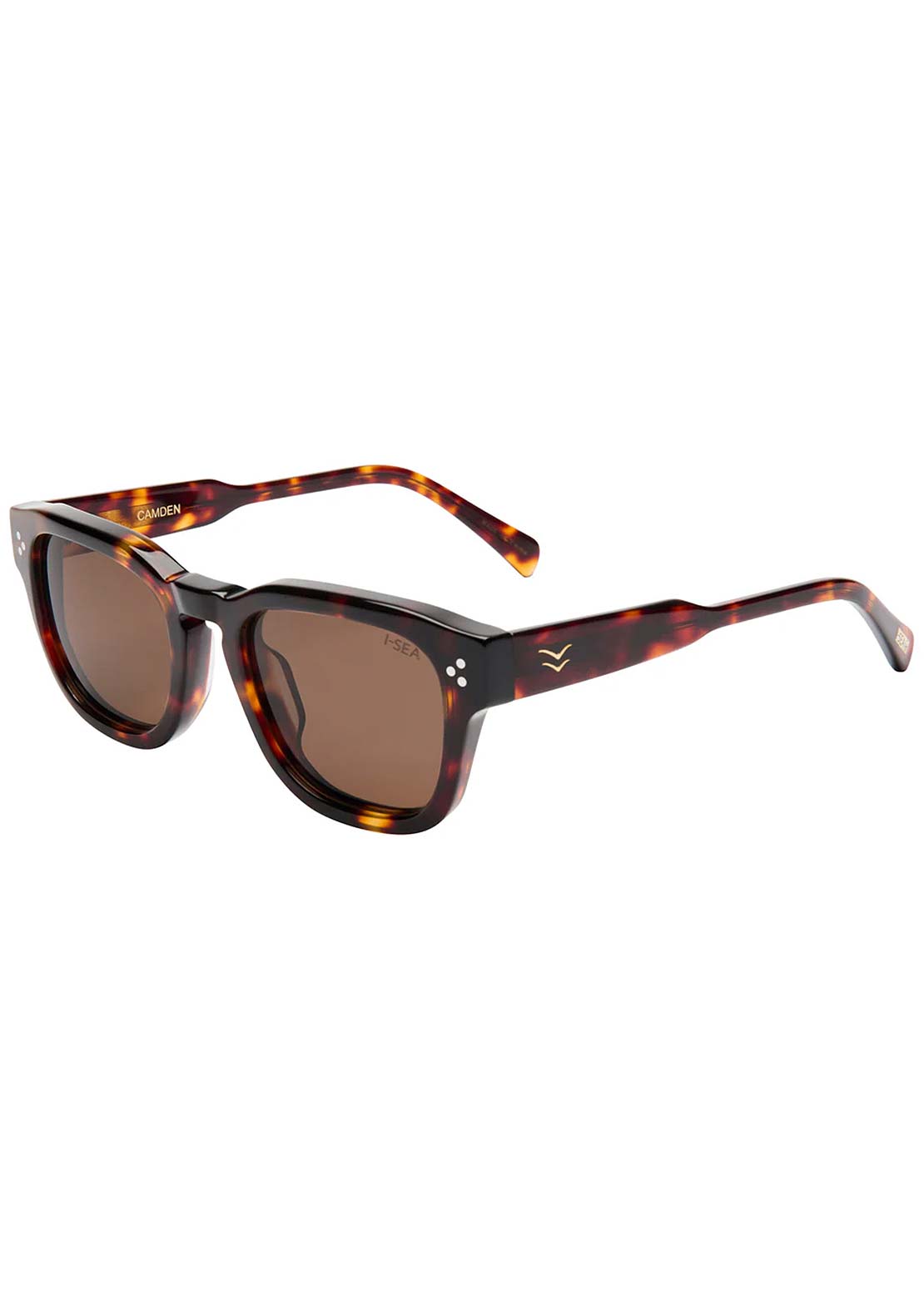 I-SEA Men's Camden Sunglasses Tort Acetate/Brown Polarized