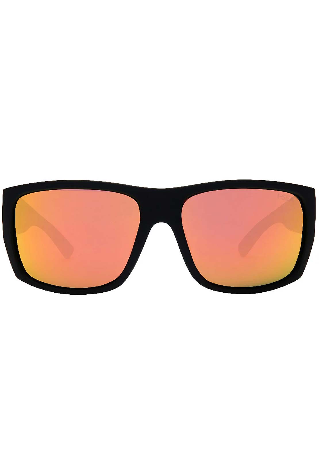 I-SEA Men's Captain Sunglasses Black/Red Mirror Polarized