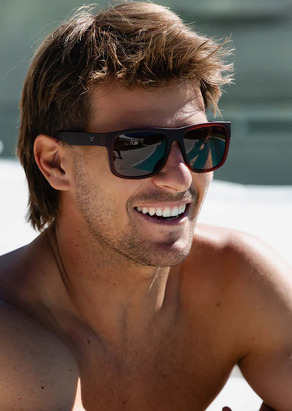 I-SEA Men's Cloudbreak Sunglasses Cola/Brown Polarized