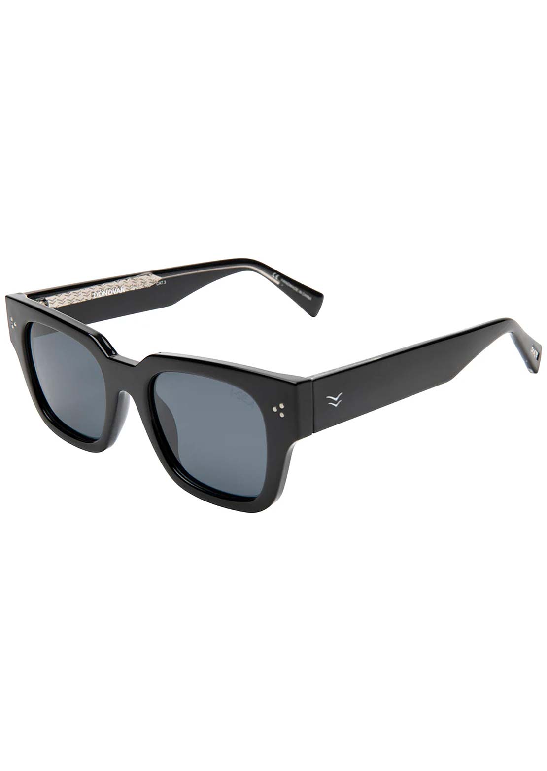 I-SEA Men's Donovan Sunglasses Black/Smoke Polarized