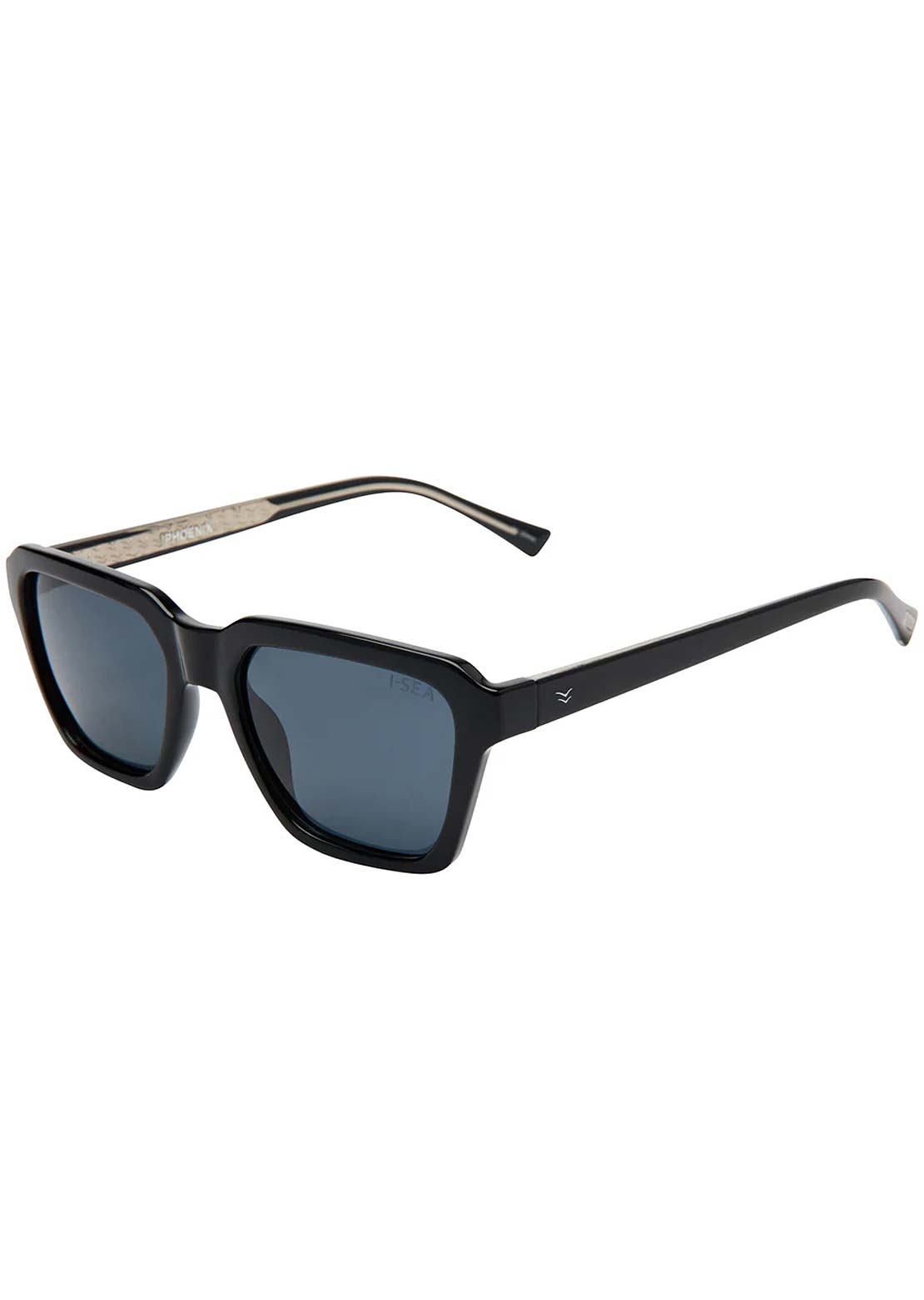 I-SEA Men's Phoenix Sunglasses Black/Smoke Polarized
