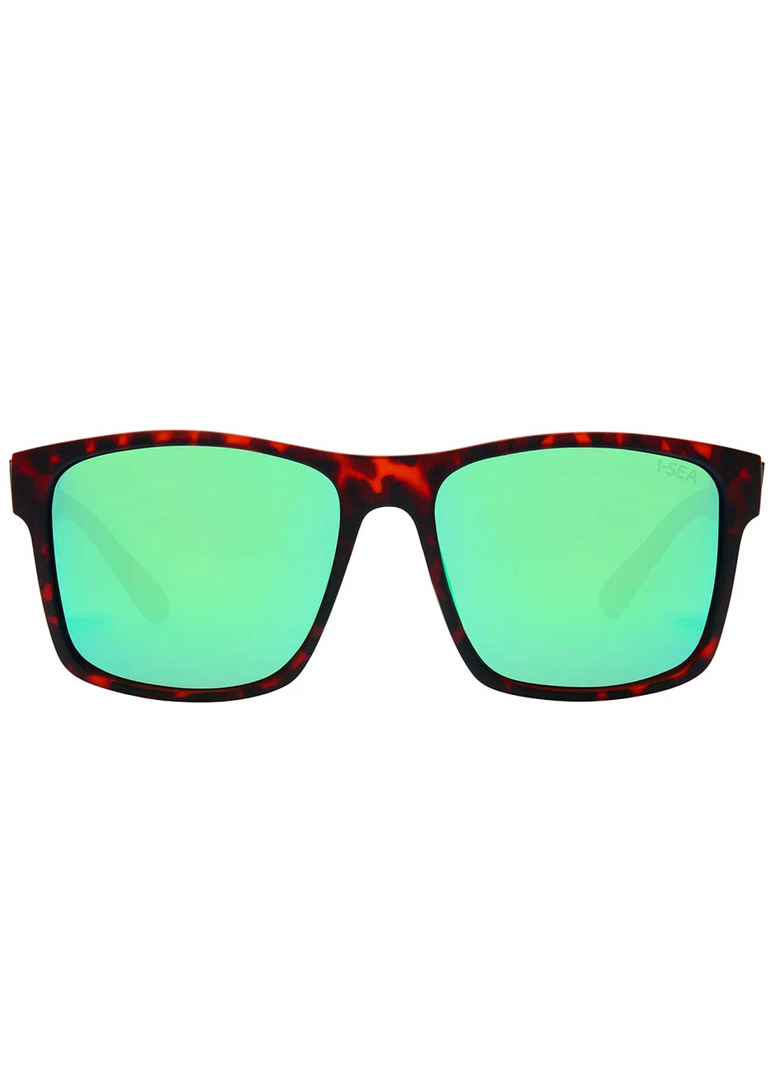 I-SEA Men's Ryder Sunglasses Tort/Green Mirror Polarized