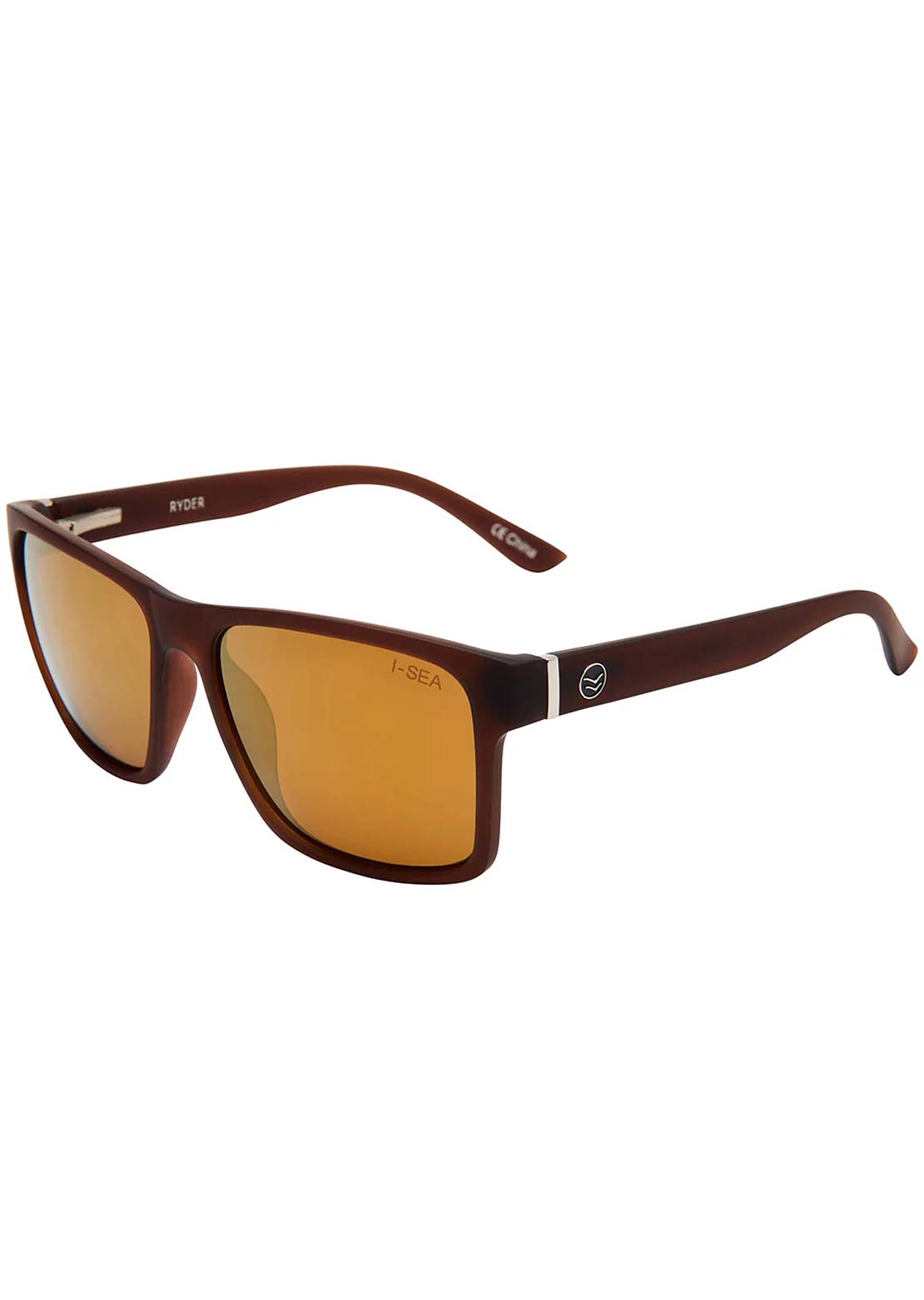 I-SEA Men's Ryder Sunglasses Cola/Copper Mirror Polarized