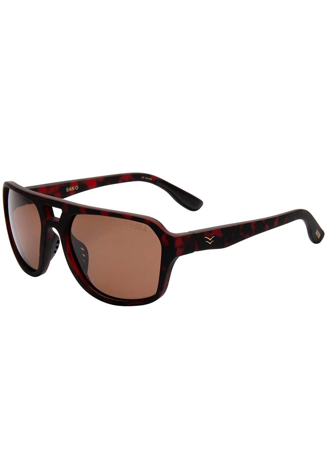 I-SEA Men's San O Sunglasses Tortoise/Brown Polarized