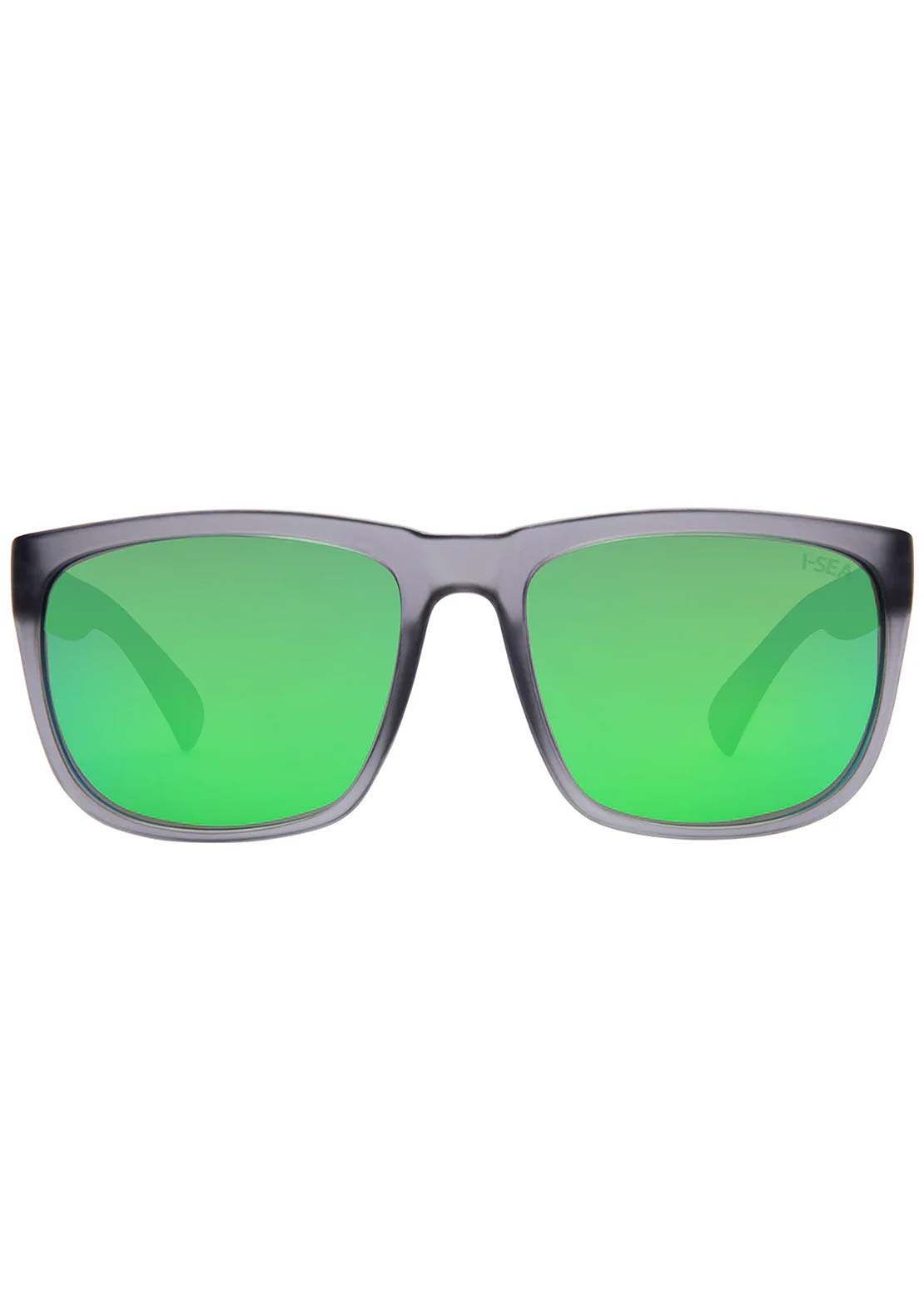I-SEA Men's Wyatt Sunglasses Grey/Green Mirror Polarized