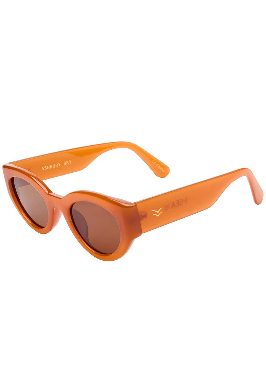 I-SEA Women's Ashbury Sky Sunglasses Apricot/Brown Polarized