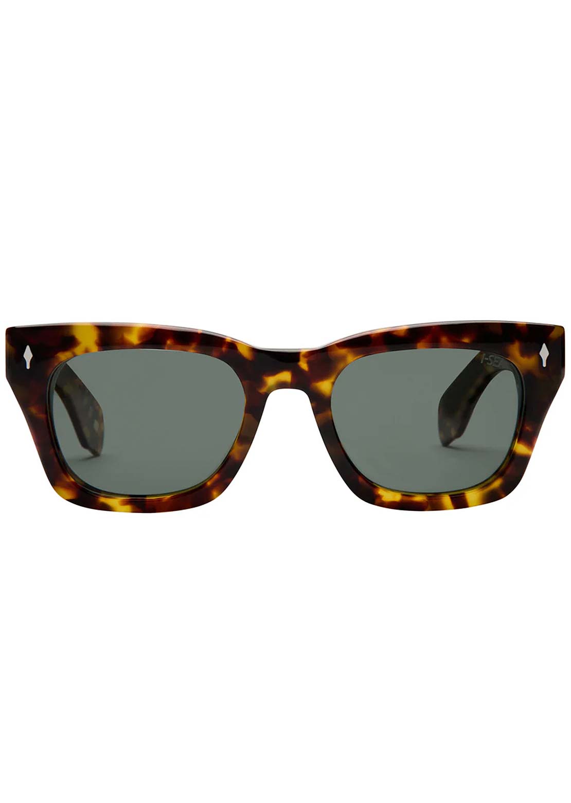 I-SEA Women's Crosby Sunglasses Tort Acetate/Green Polarized