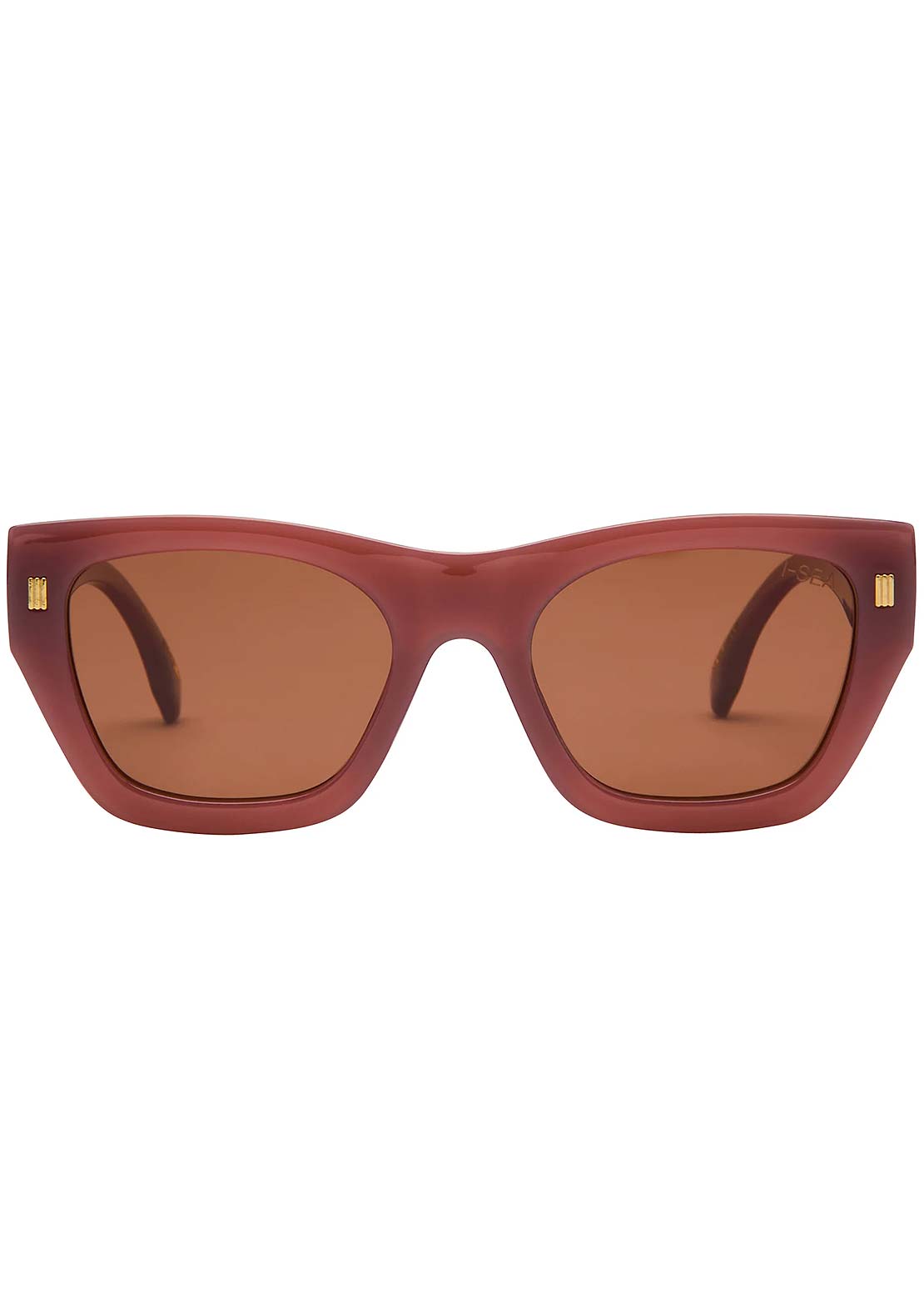 I-SEA Women's Ivy Sunglasses Dusty Rose/Brown Polarized