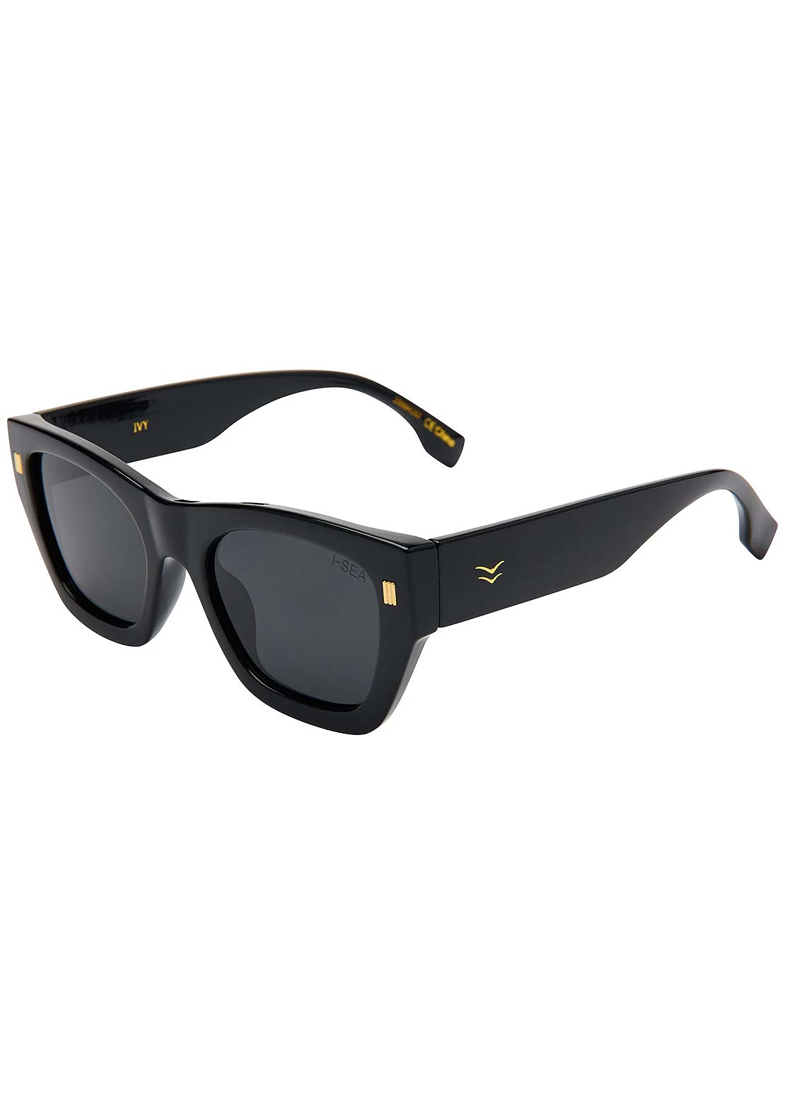 I-SEA Women's Ivy Sunglasses Black/Smoke Polarized