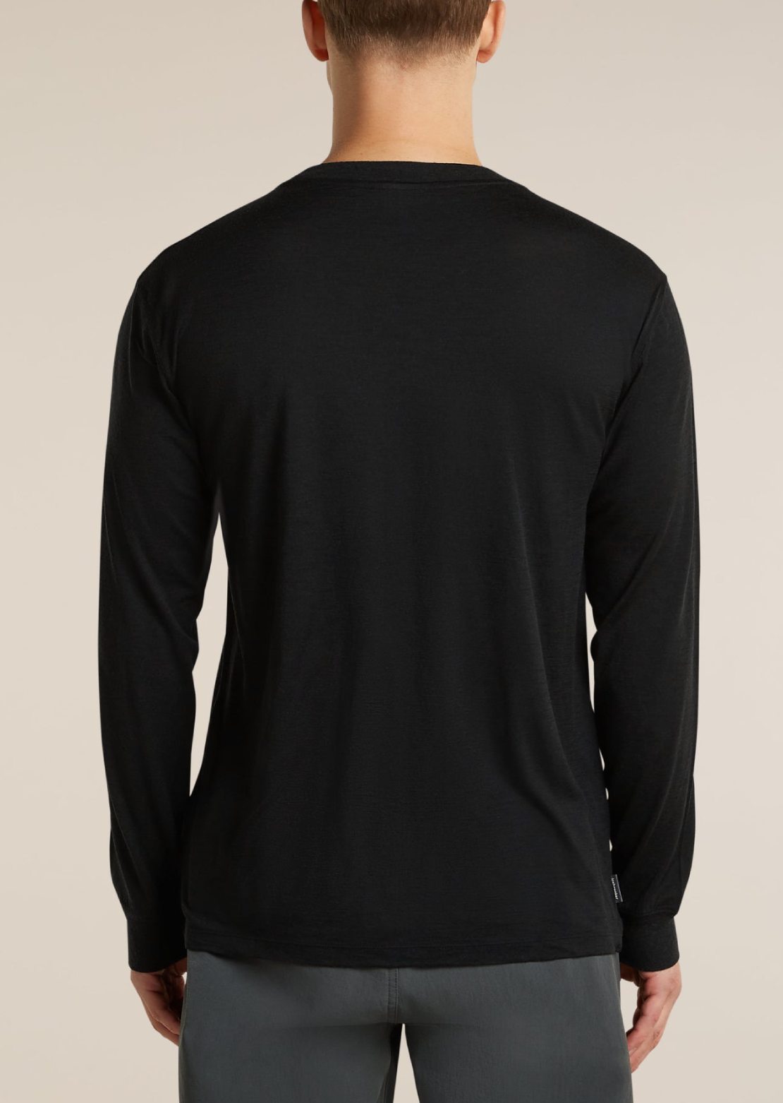 Icebreaker Men's Merino 150 Oasis Lite Long Sleeve Black