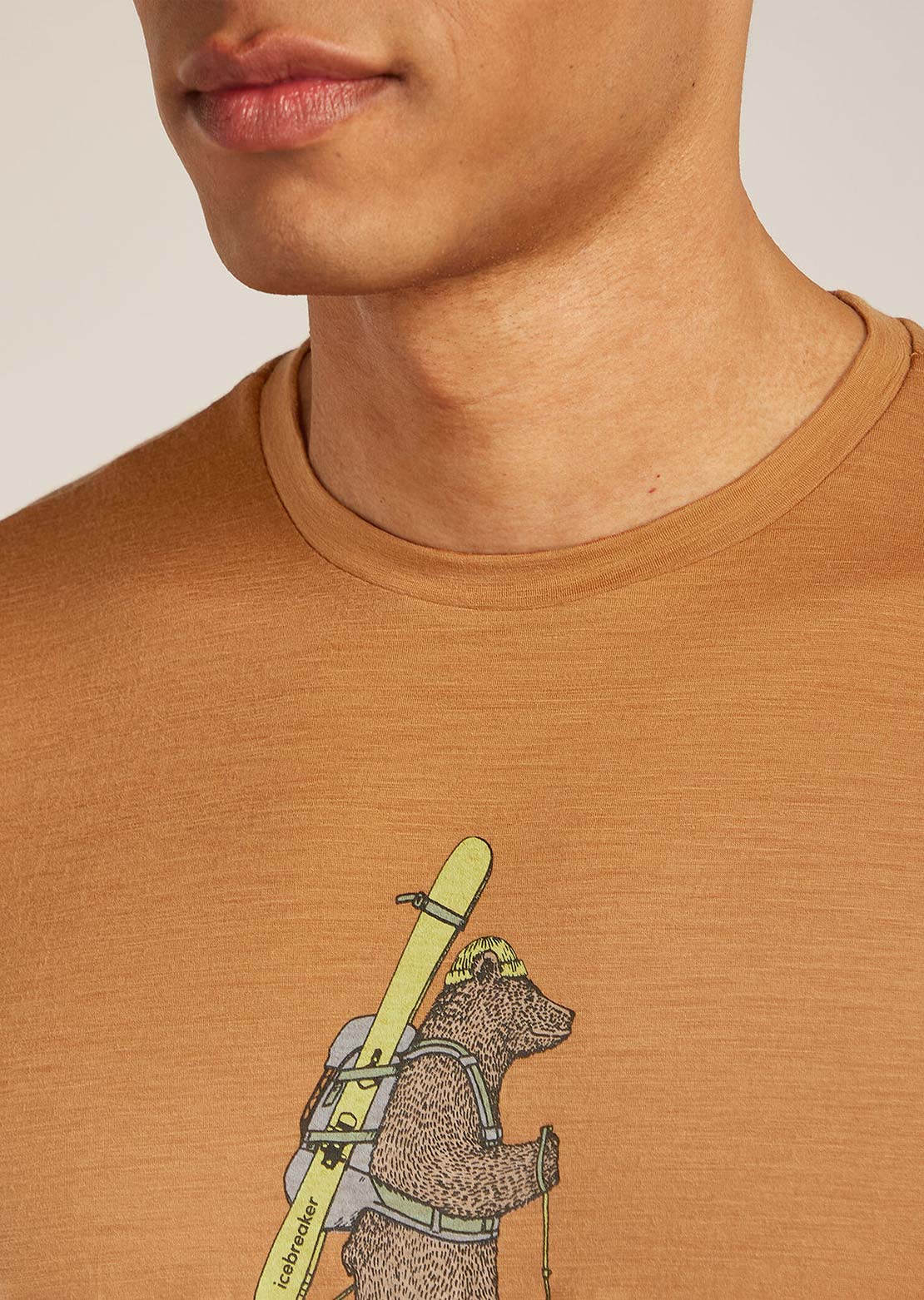 Icebreaker Men's Merino 150 Tech Lite Bear Tour T-Shirt Trail