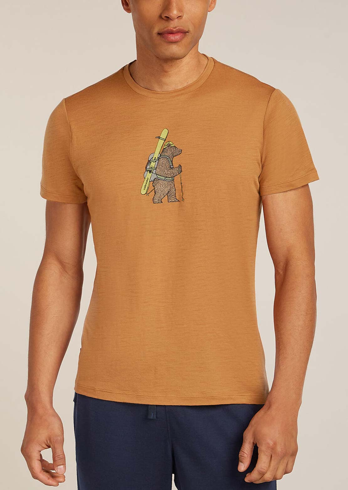 Icebreaker Men's Merino 150 Tech Lite Bear Tour T-Shirt Trail