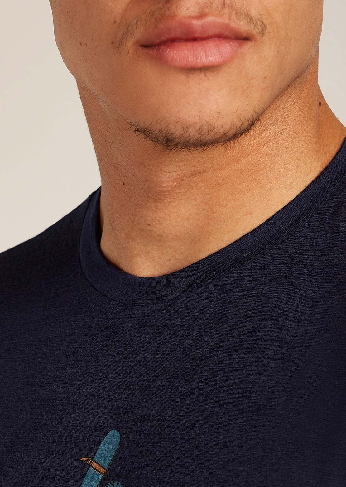 Icebreaker Men's Merino 150 Tech Lite Bear Tour T-Shirt Midnight Navy