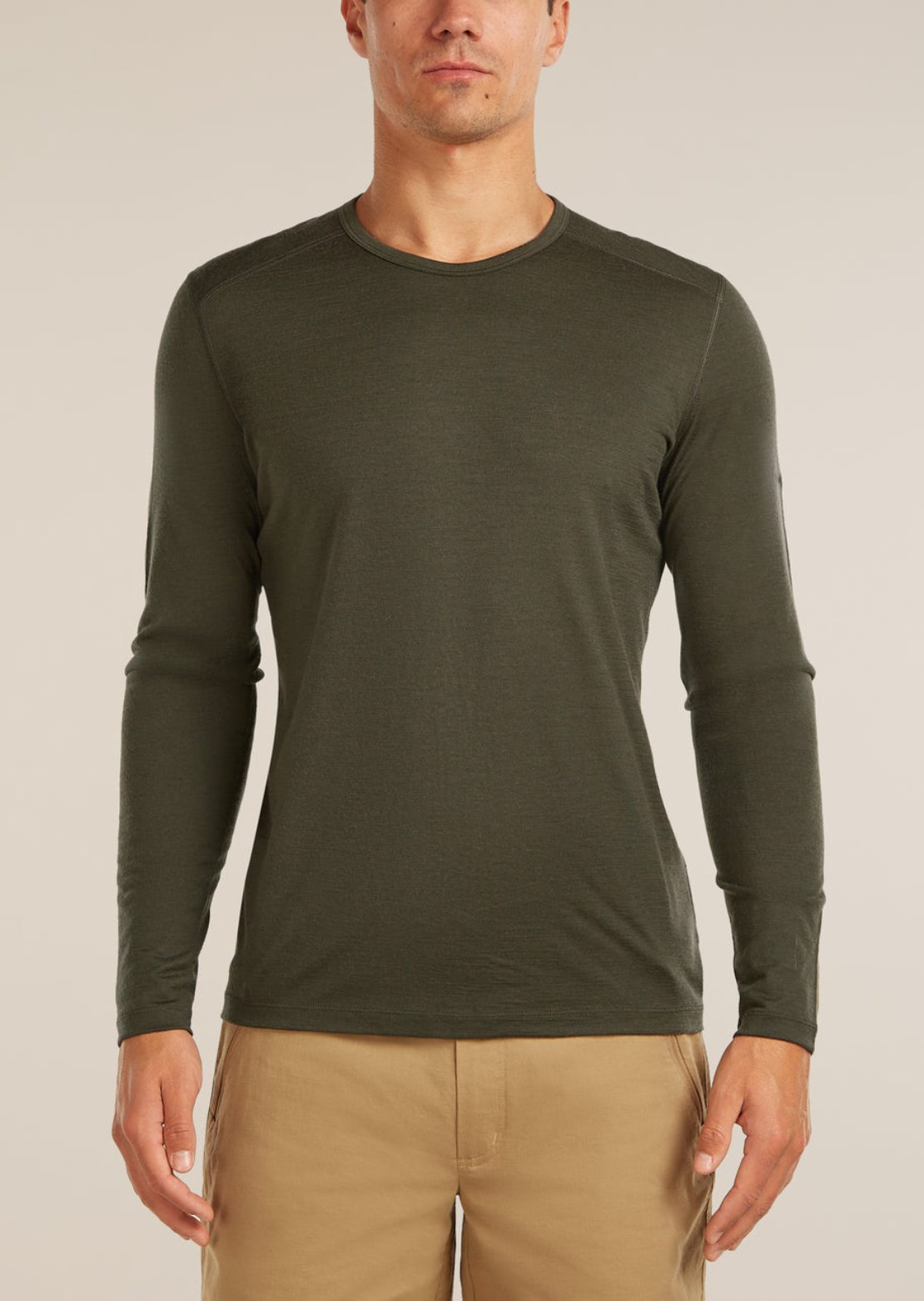 Icebreaker Men's Merino 200 Oasis Crewe Long Sleeve Dark Loden