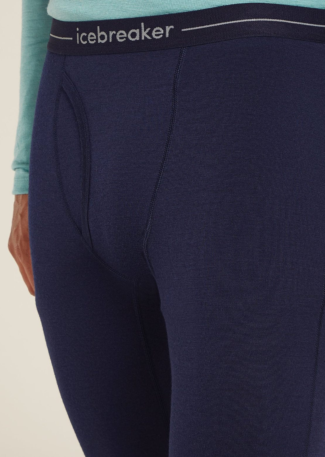 Icebreaker Men's Merino 200 Oasis Leggings With Fly Midnight Navy