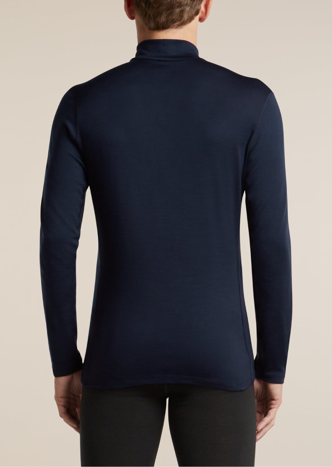Icebreaker Men's Merino 260 Oasis Turtleneck Long Sleeve Midnight Navy