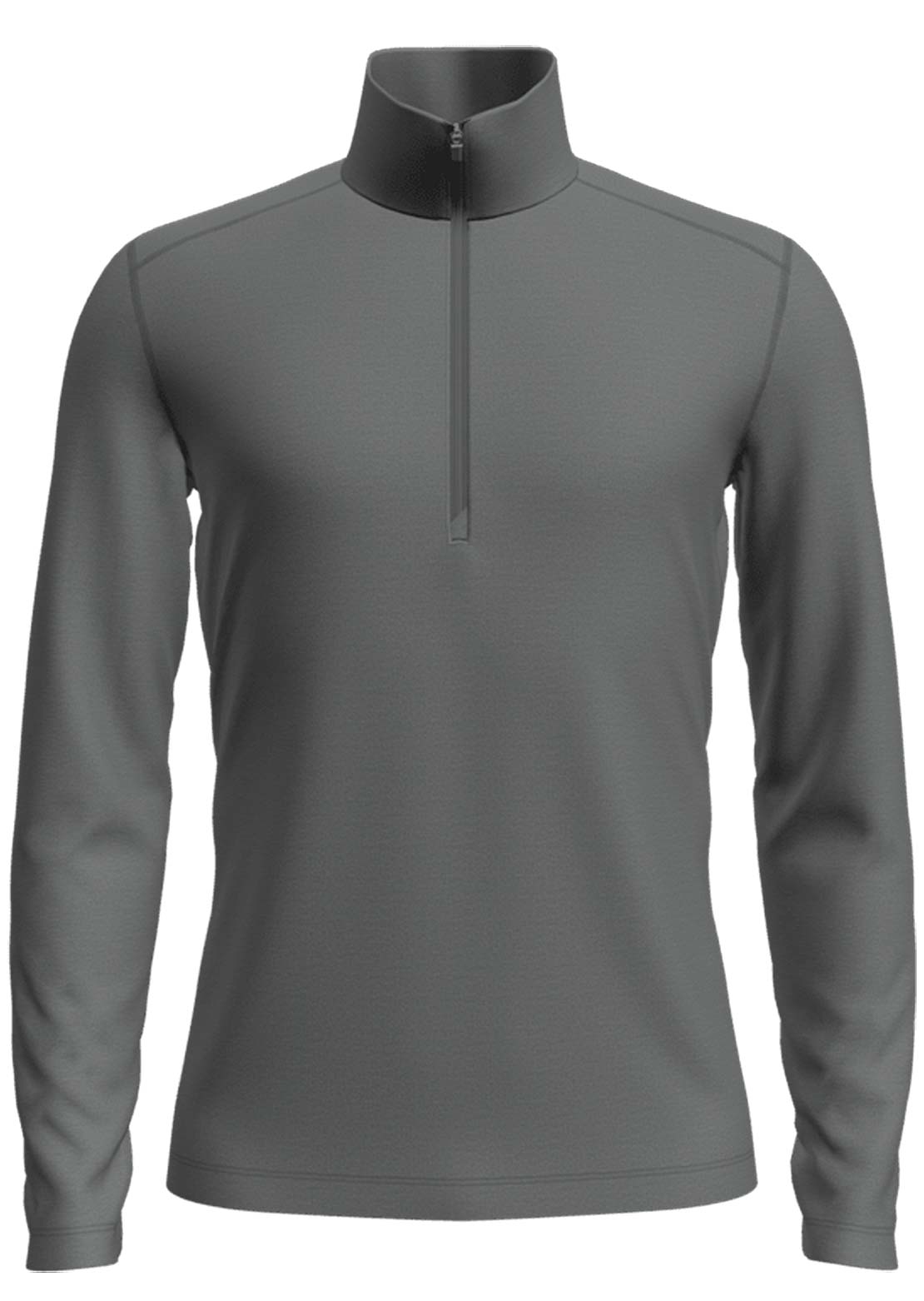 Icebreaker Men's Merino 260 Tech Half Zip Longsleeve Thermal Top Gritstone Heather