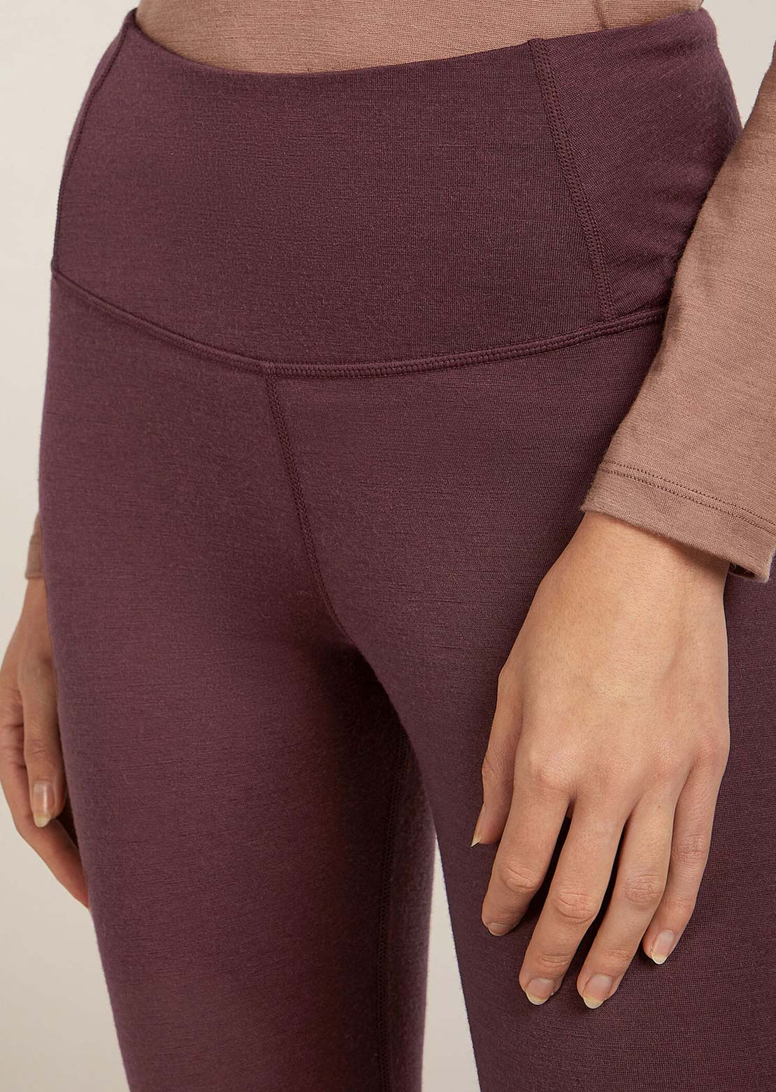 Icebreaker Women's Merino 200 Oasis High Rise Leggings Java