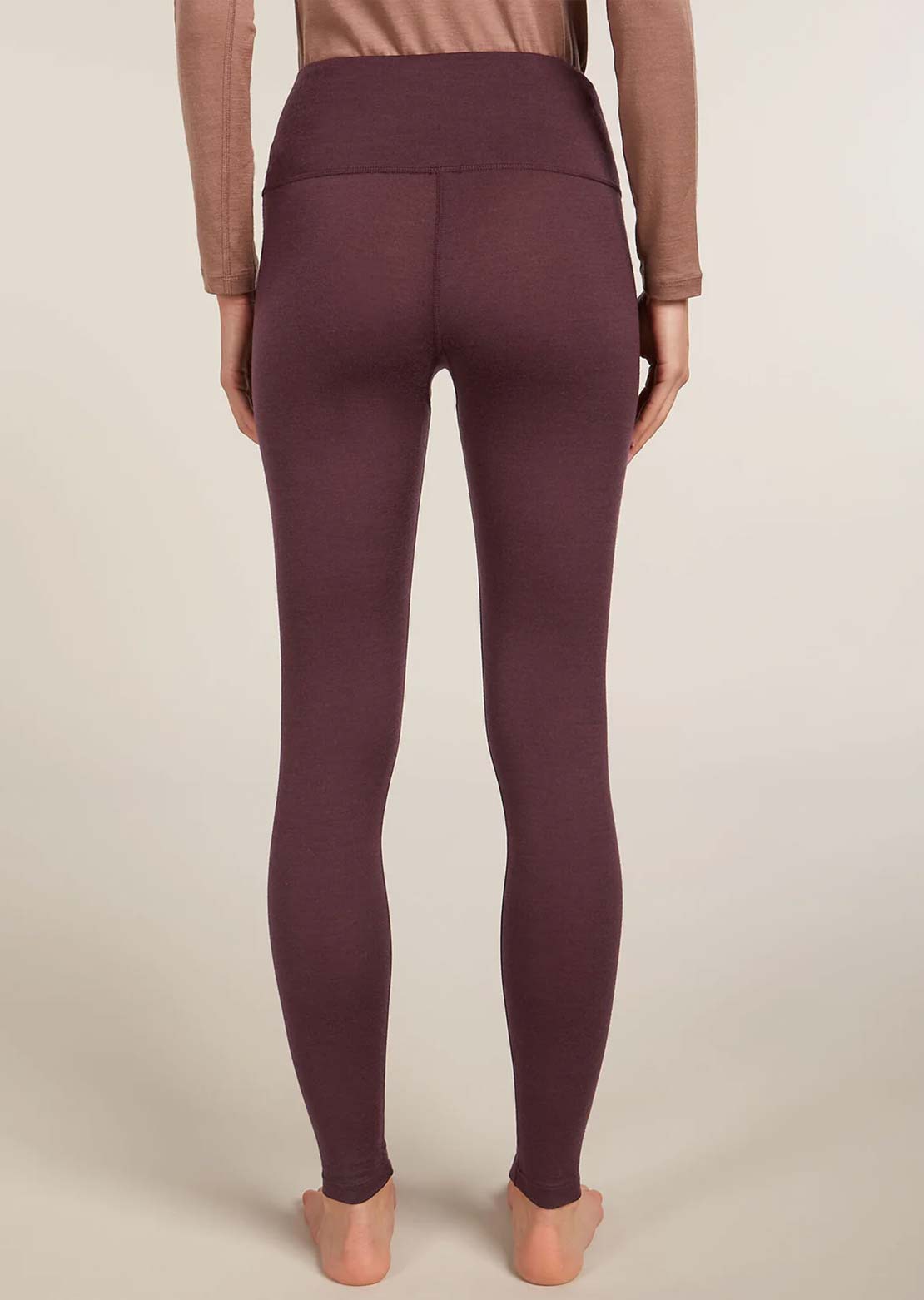 Icebreaker Women's Merino 200 Oasis High Rise Leggings Java