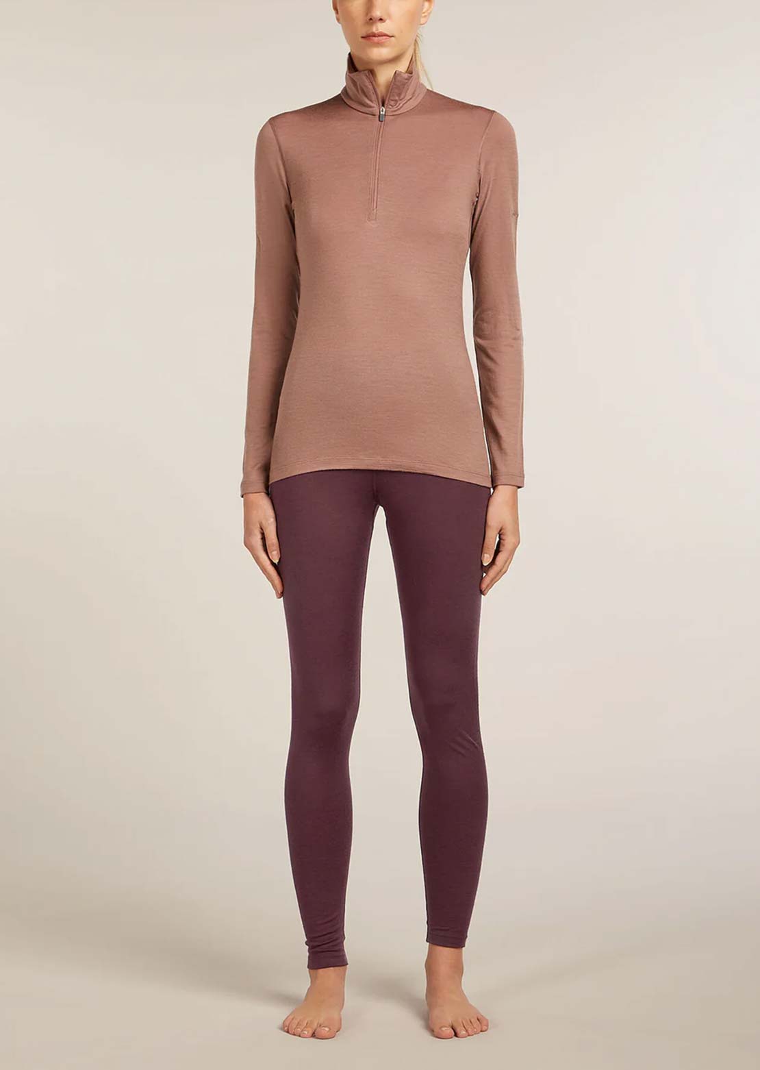 Icebreaker Women's Merino 200 Oasis High Rise Leggings Java