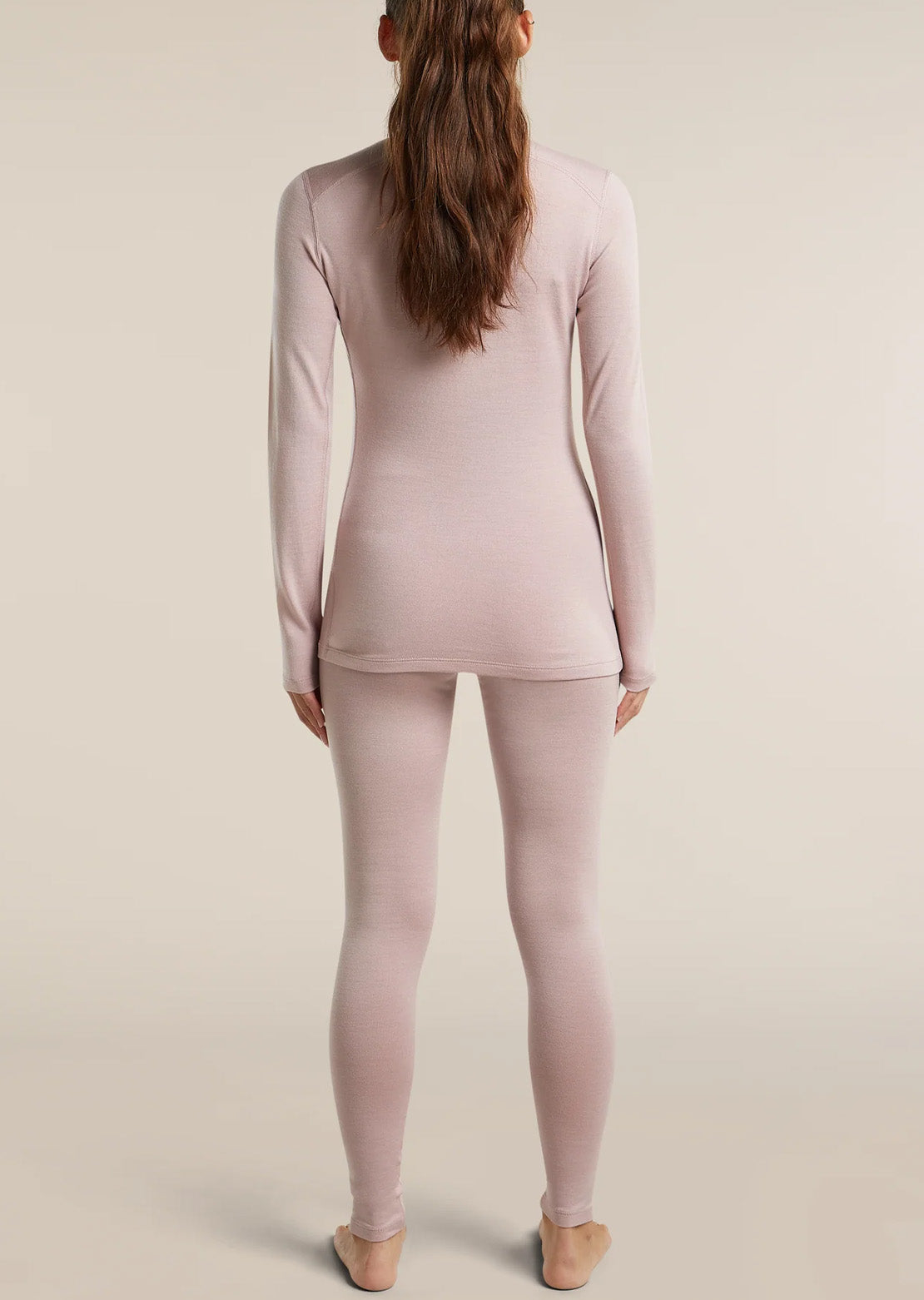Icebreaker Women's Merino 260 Oasis High Rise Leggings Pink Quartz