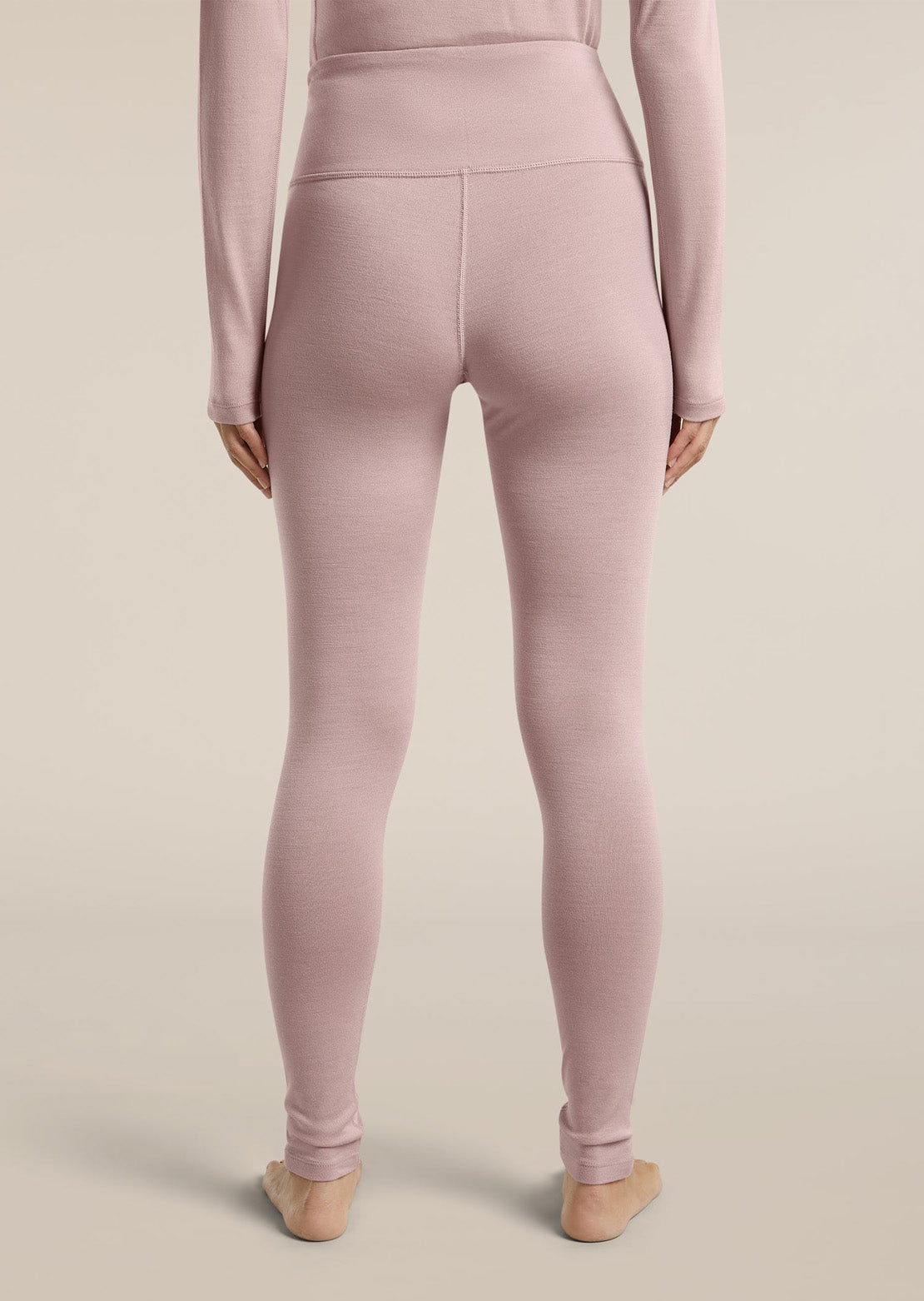 Icebreaker Women's Merino 260 Oasis High Rise Leggings Pink Quartz