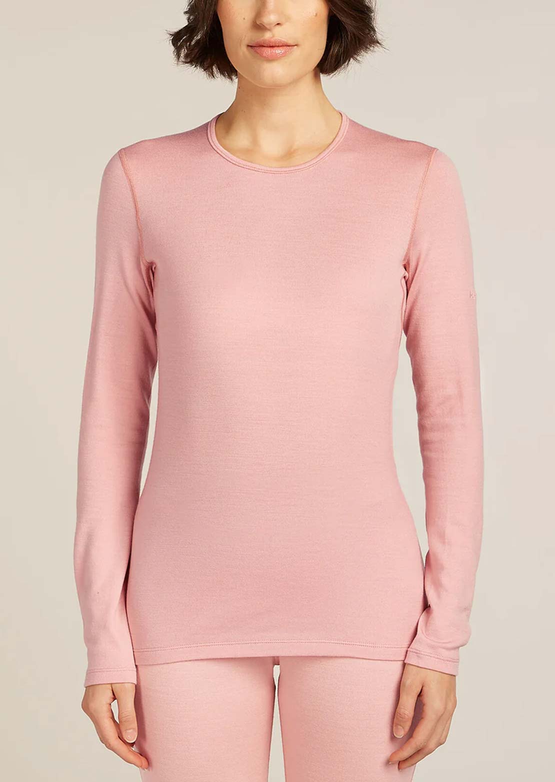 Icebreaker Women's Merino 260 Tech Crew Longsleeve Blush
