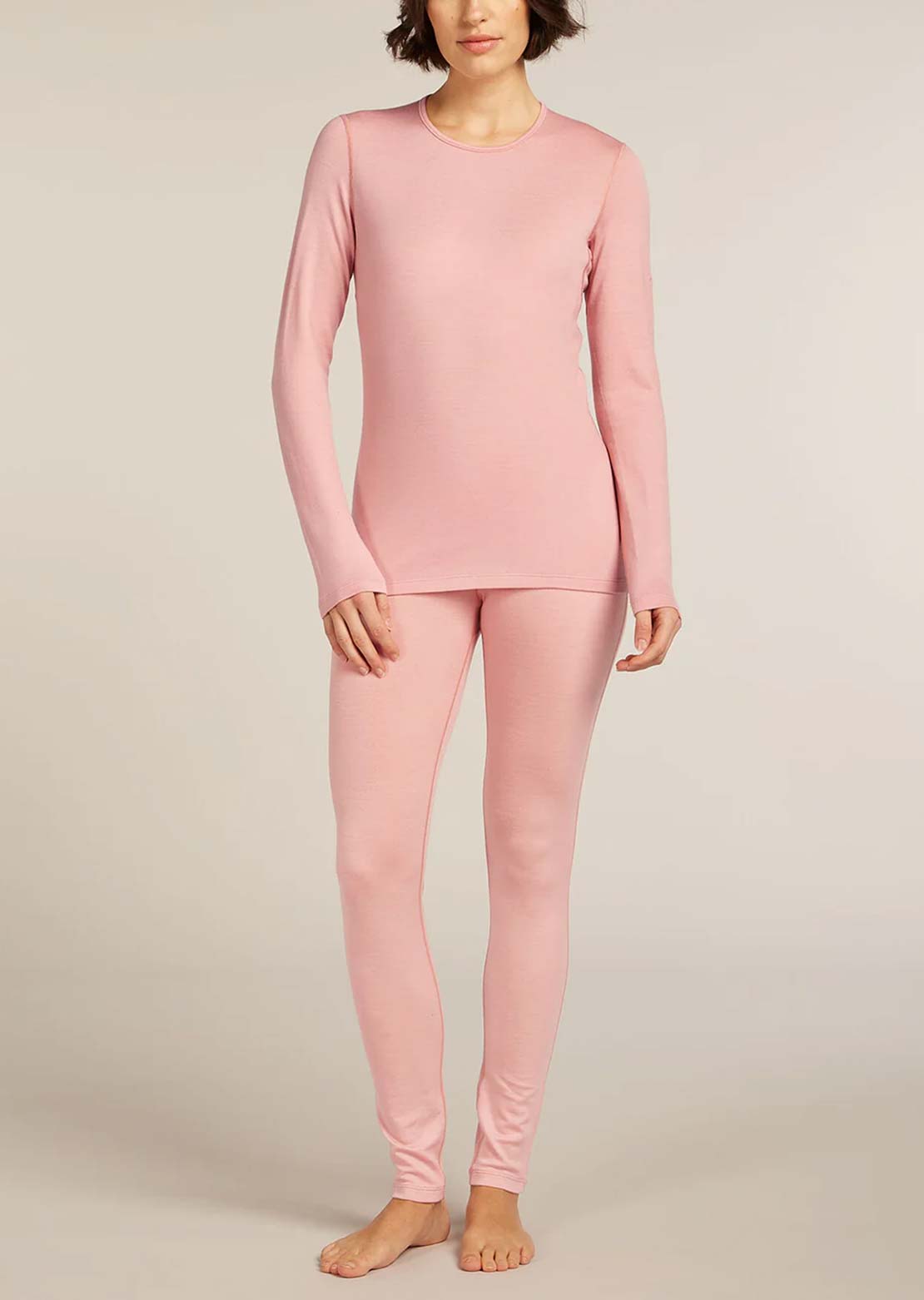Icebreaker Women's Merino 260 Tech Crew Longsleeve Blush