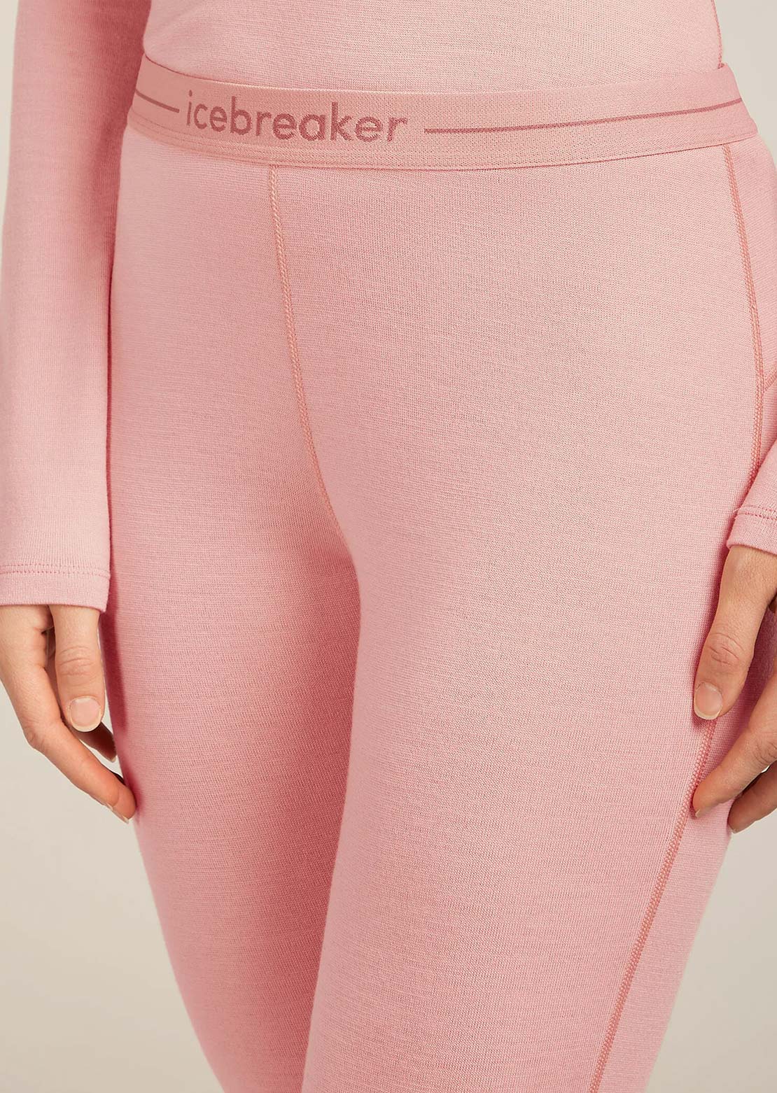 Icebreaker Women's Merino 260 Tech Leggings Blush