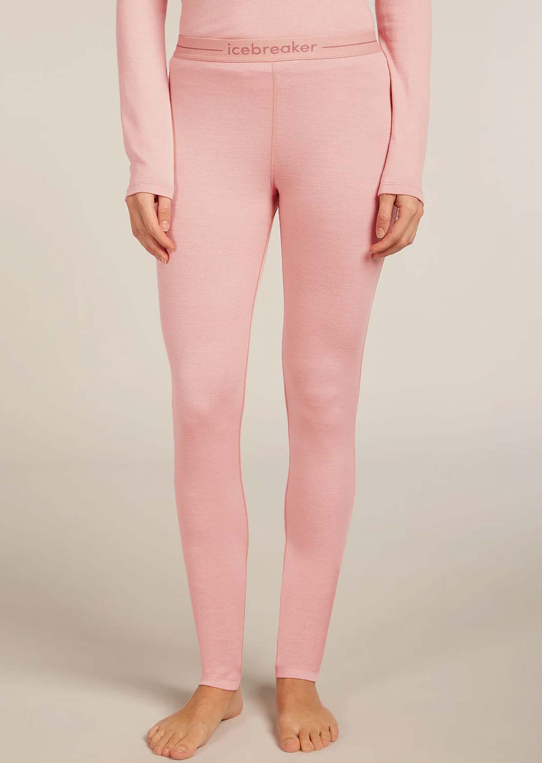 Icebreaker Women's Merino 260 Tech Leggings Blush