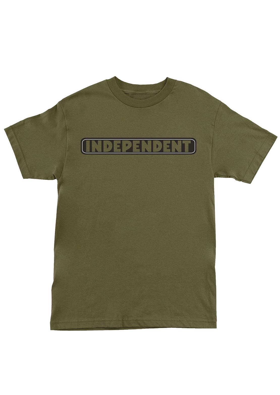 Independent Unisex Bar Logo T-Shirt Military Green
