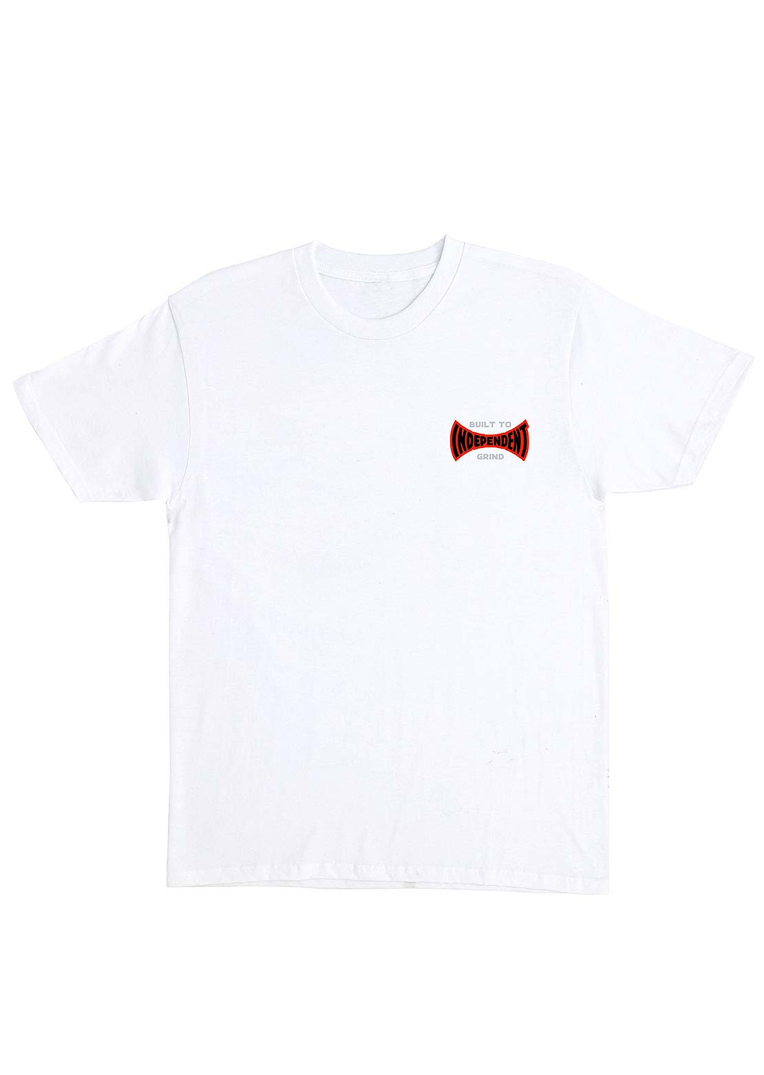 Independent Unisex Built To Grind Span T-Shirt White