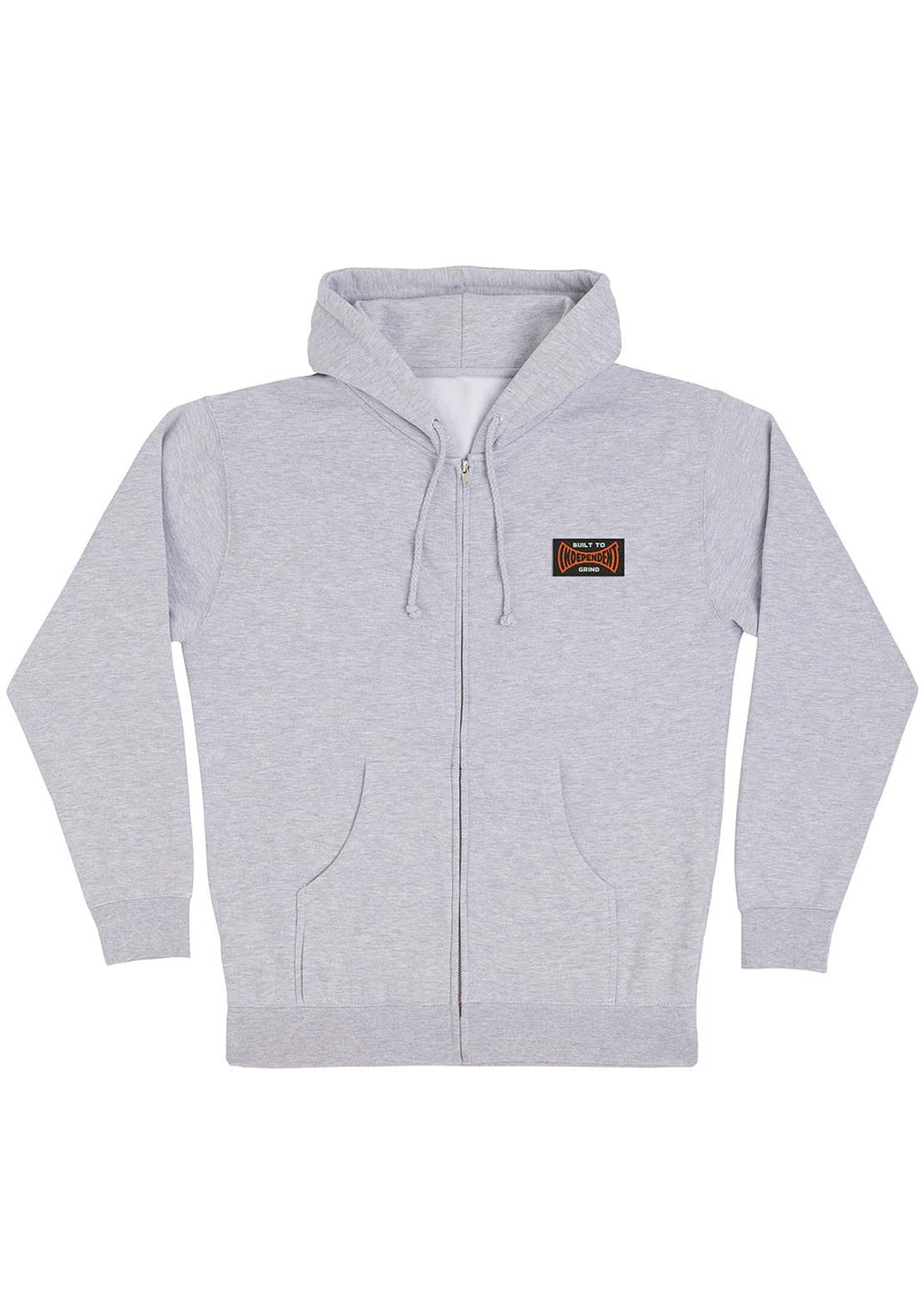 Independent Unisex Built To Grind Span Zip Hood Grey Heather