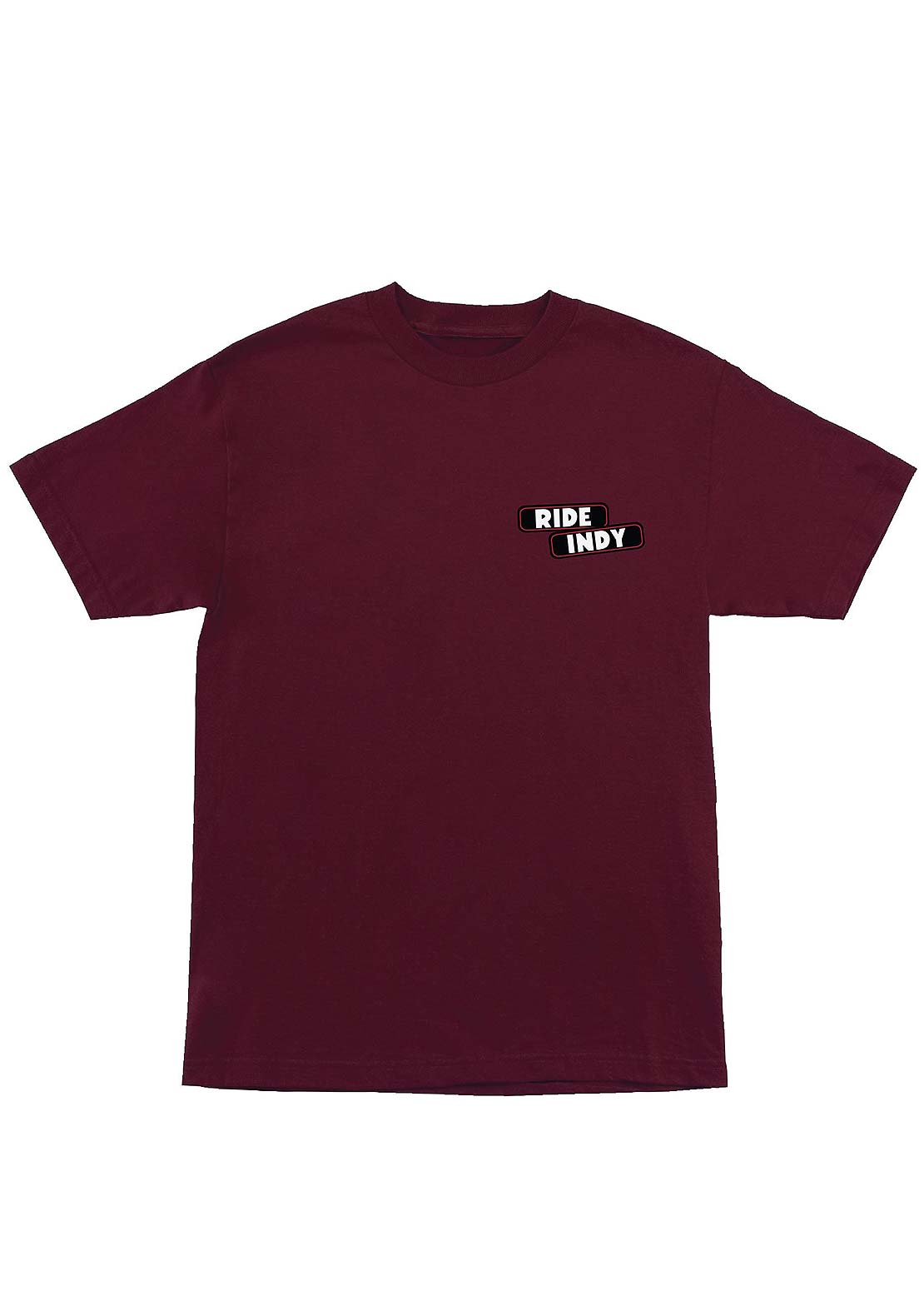 Independent Unisex Sticker Slap T-Shirt Maroon