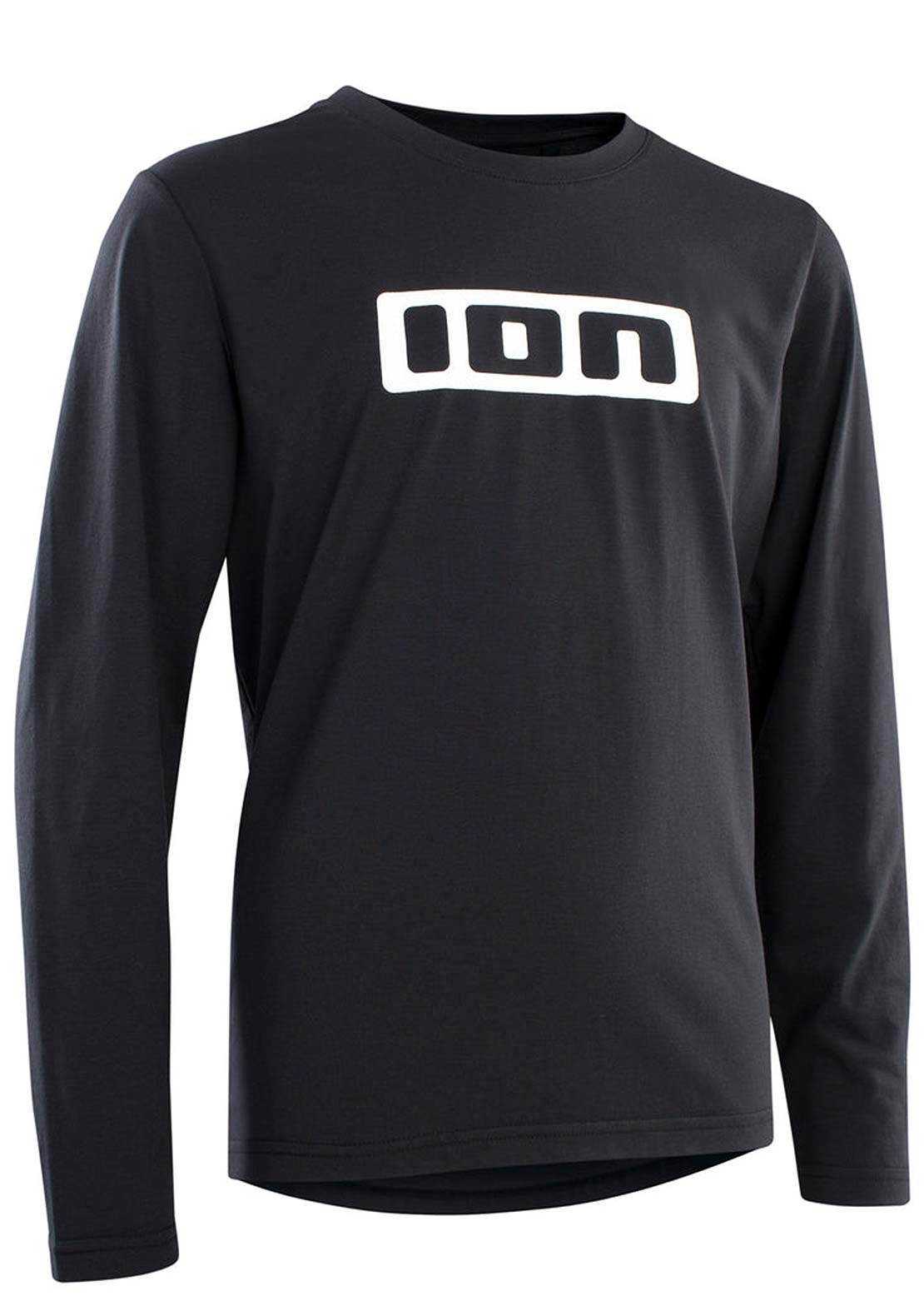 ION Junior Logo DR Long Sleeve Bike Jersey Black