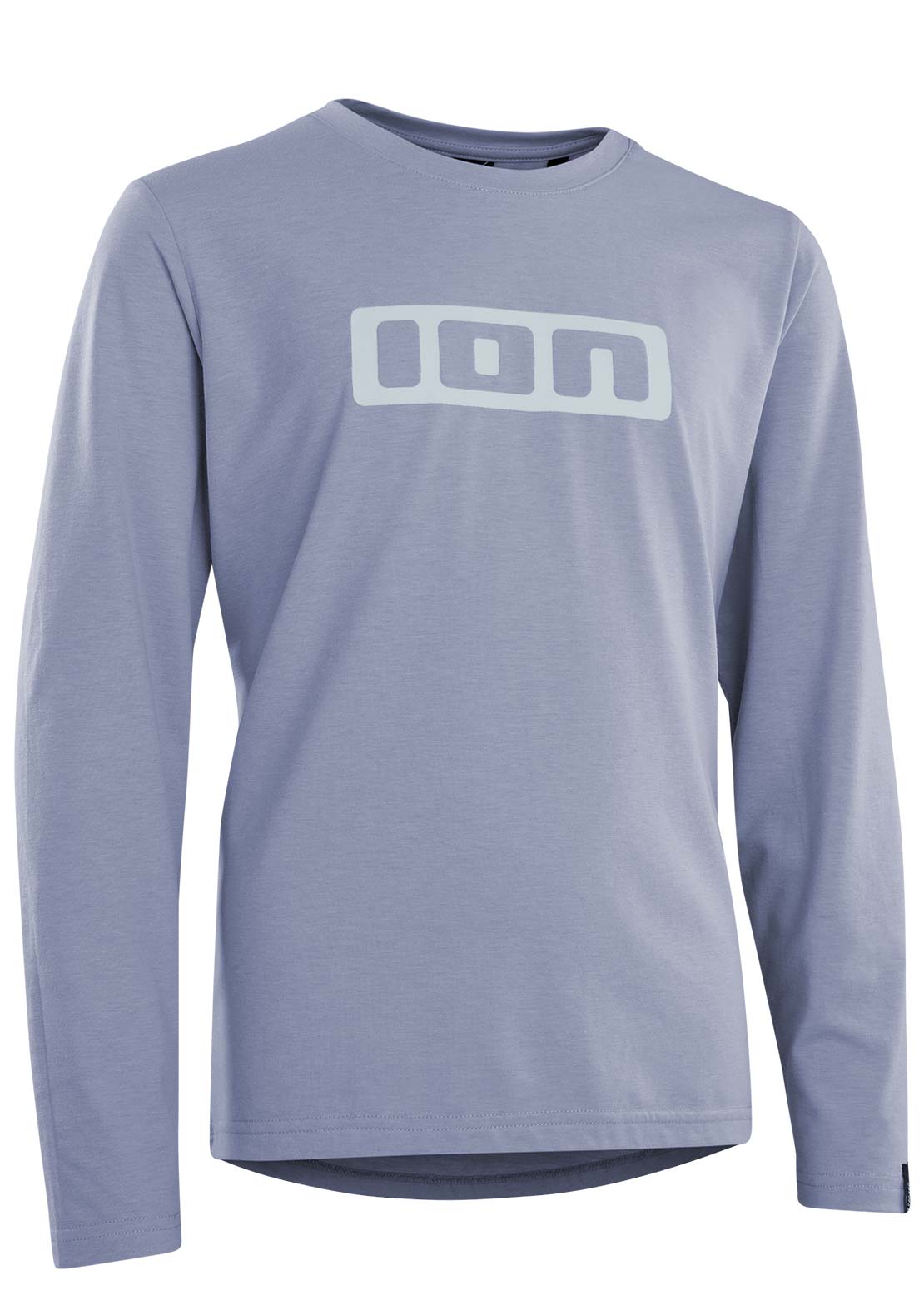 ION Junior Logo DR Long Sleeve Bike Jersey Misty Blue
