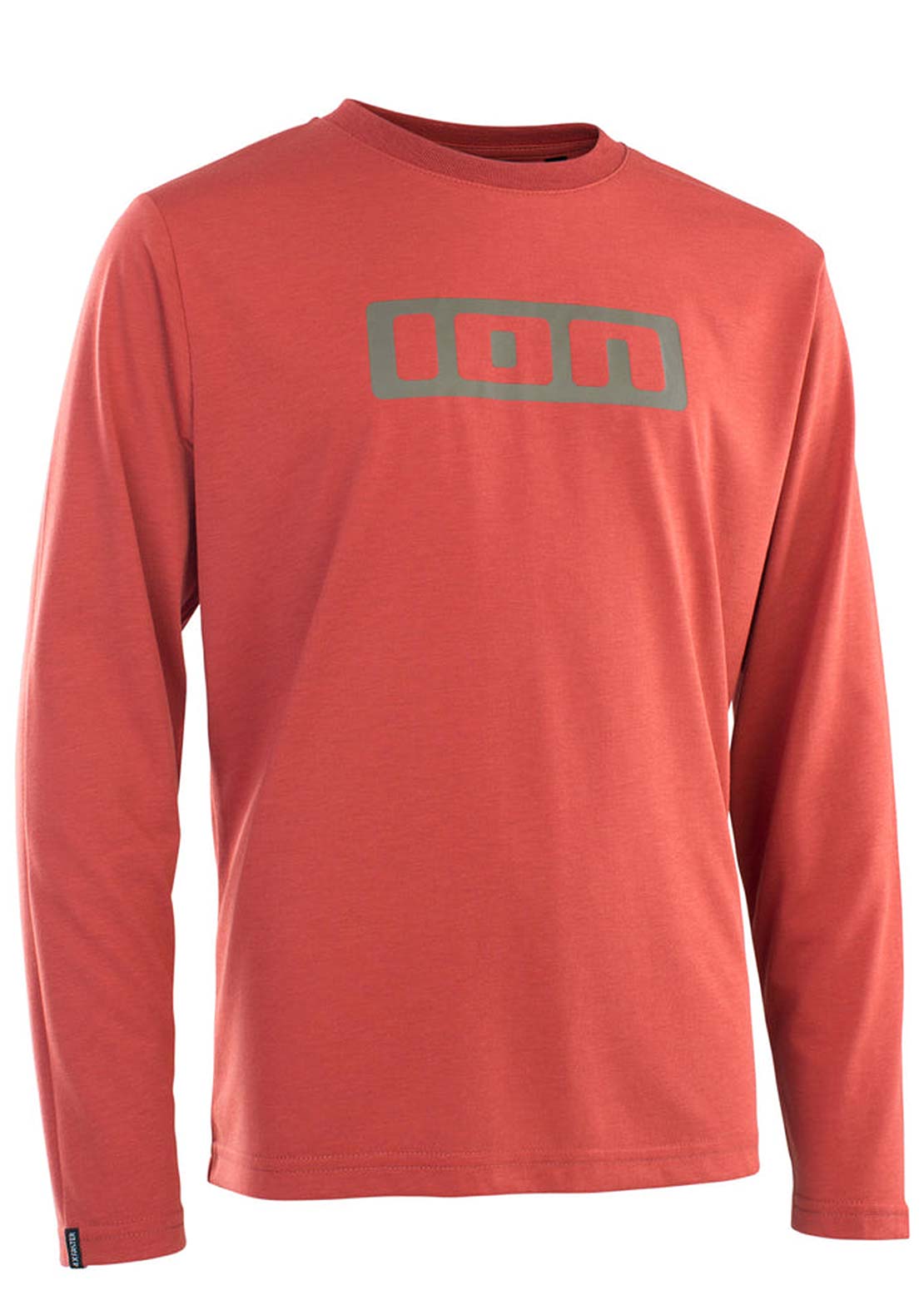 ION Junior Logo DR Long Sleeve Bike Jersey Spicy Red